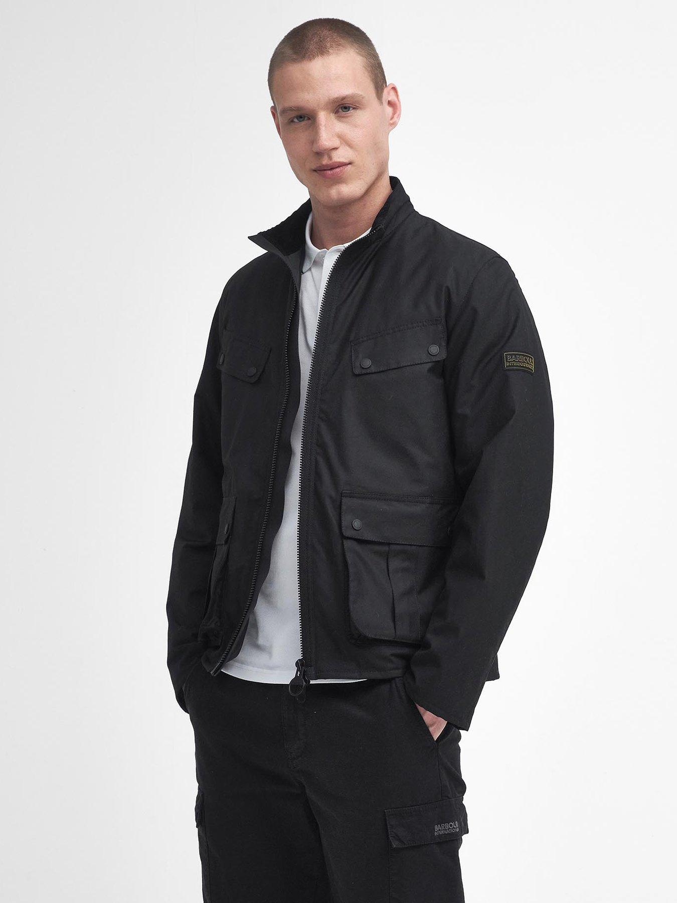 Barbour duke wax jacket black online