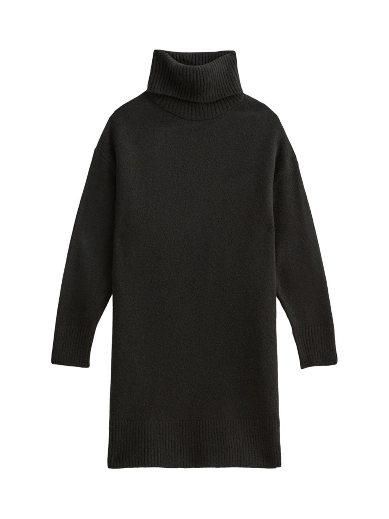 slash knit mini dress Mini Slash Rib Knit Dress - Grenat - M