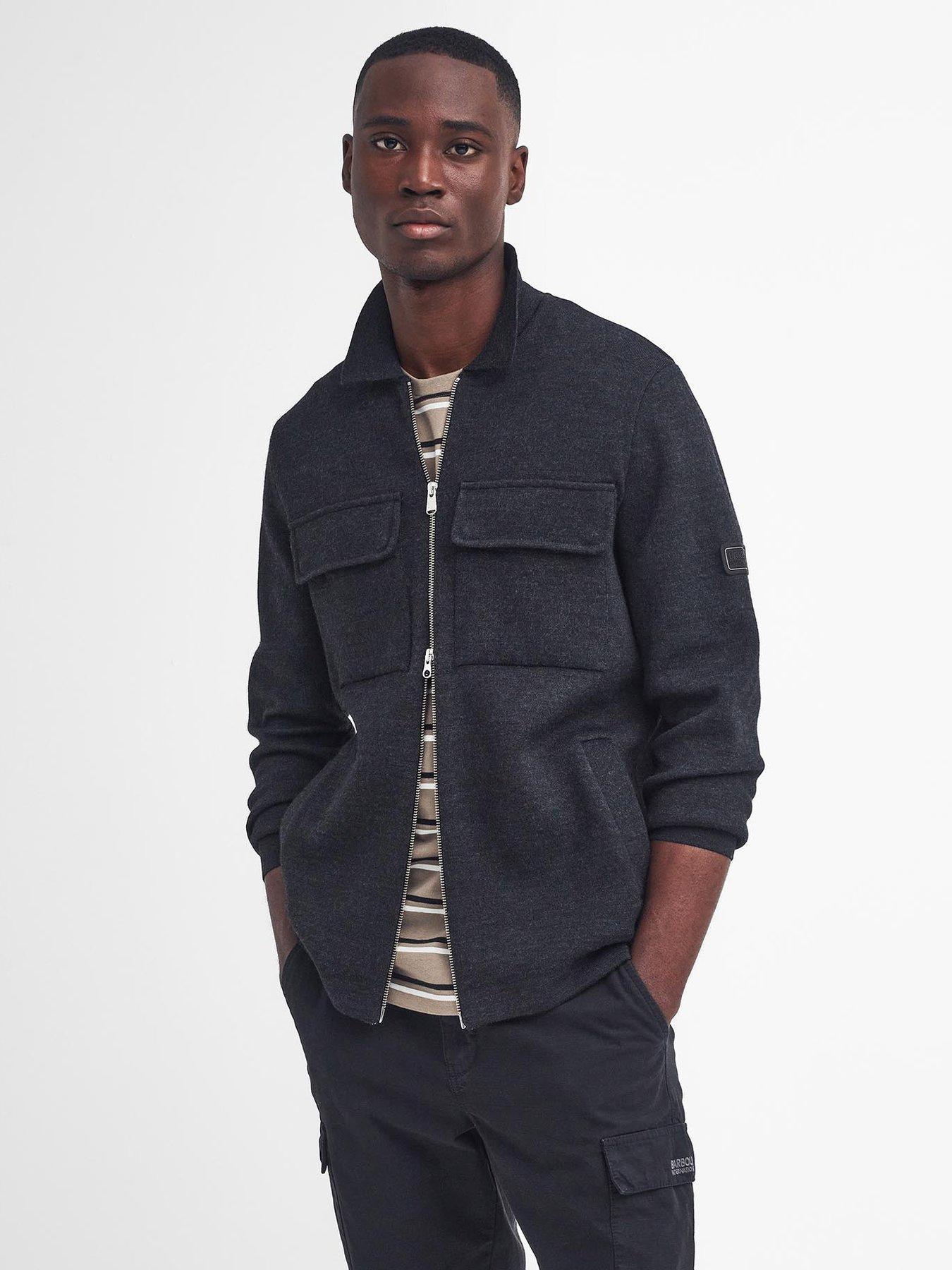 undefined Burley Merino Zip Knitted Cardigan - Black