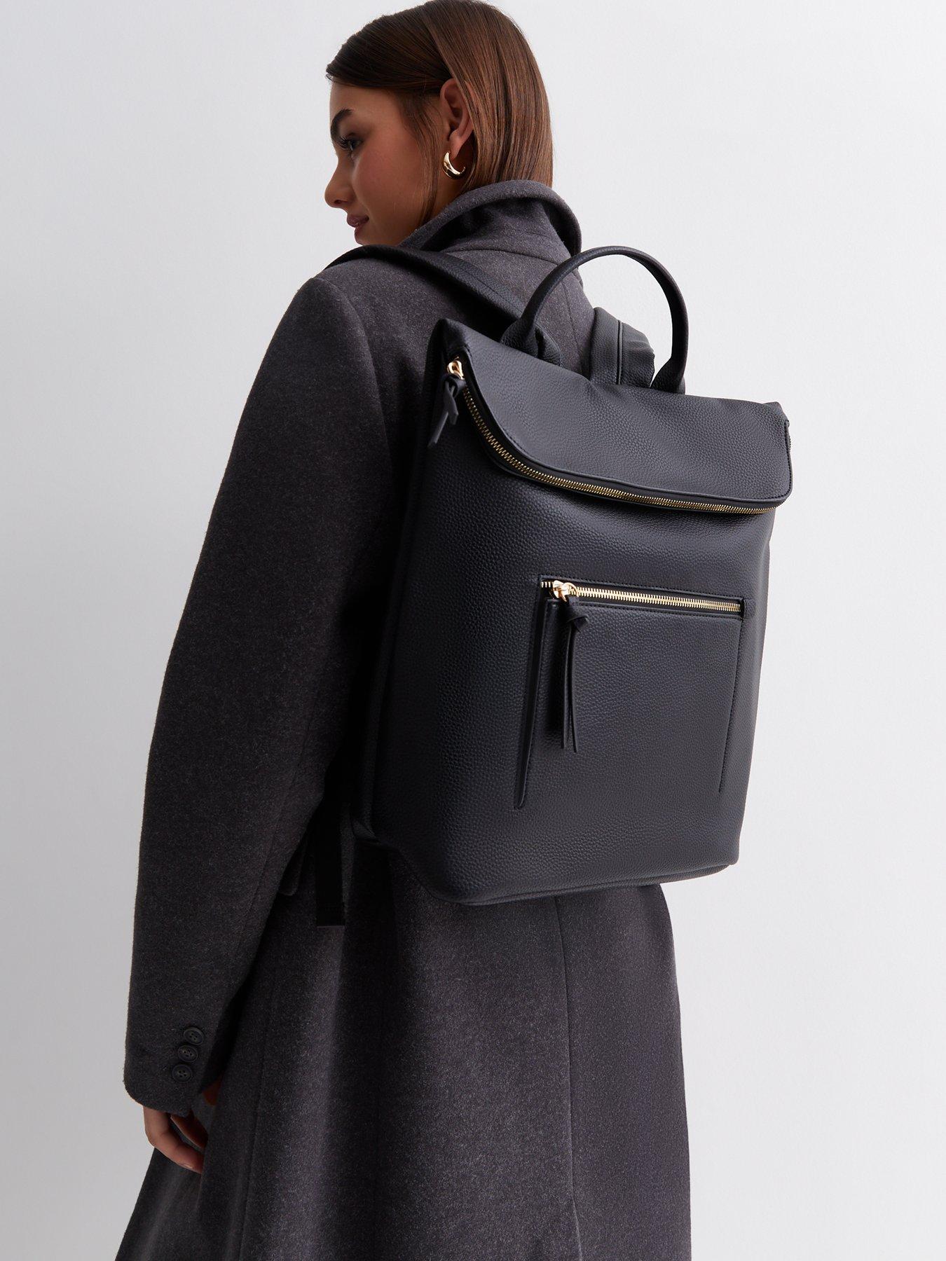 Newlook black backpack online