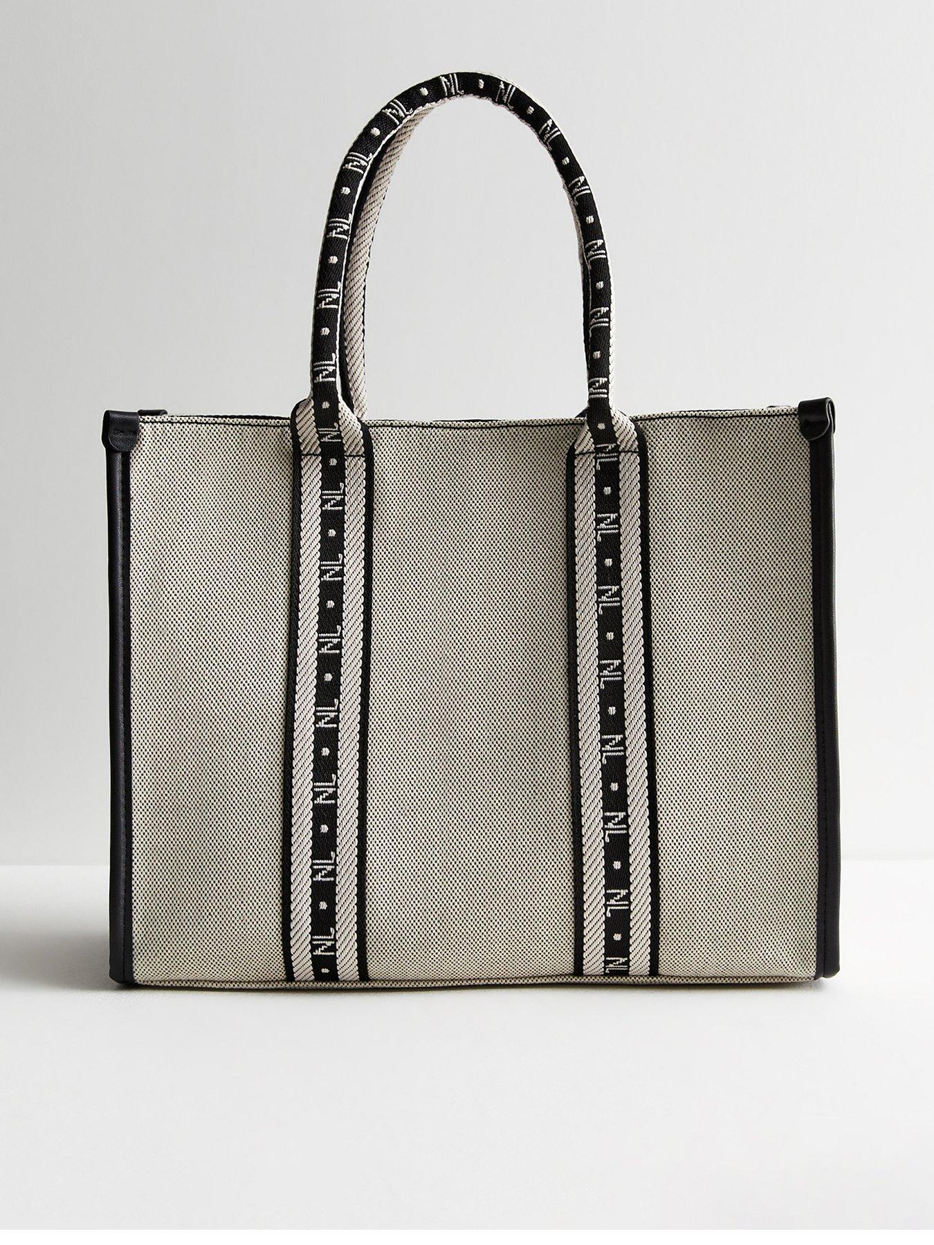 New Look Off White Canvas Tote Bag | Very.co.uk