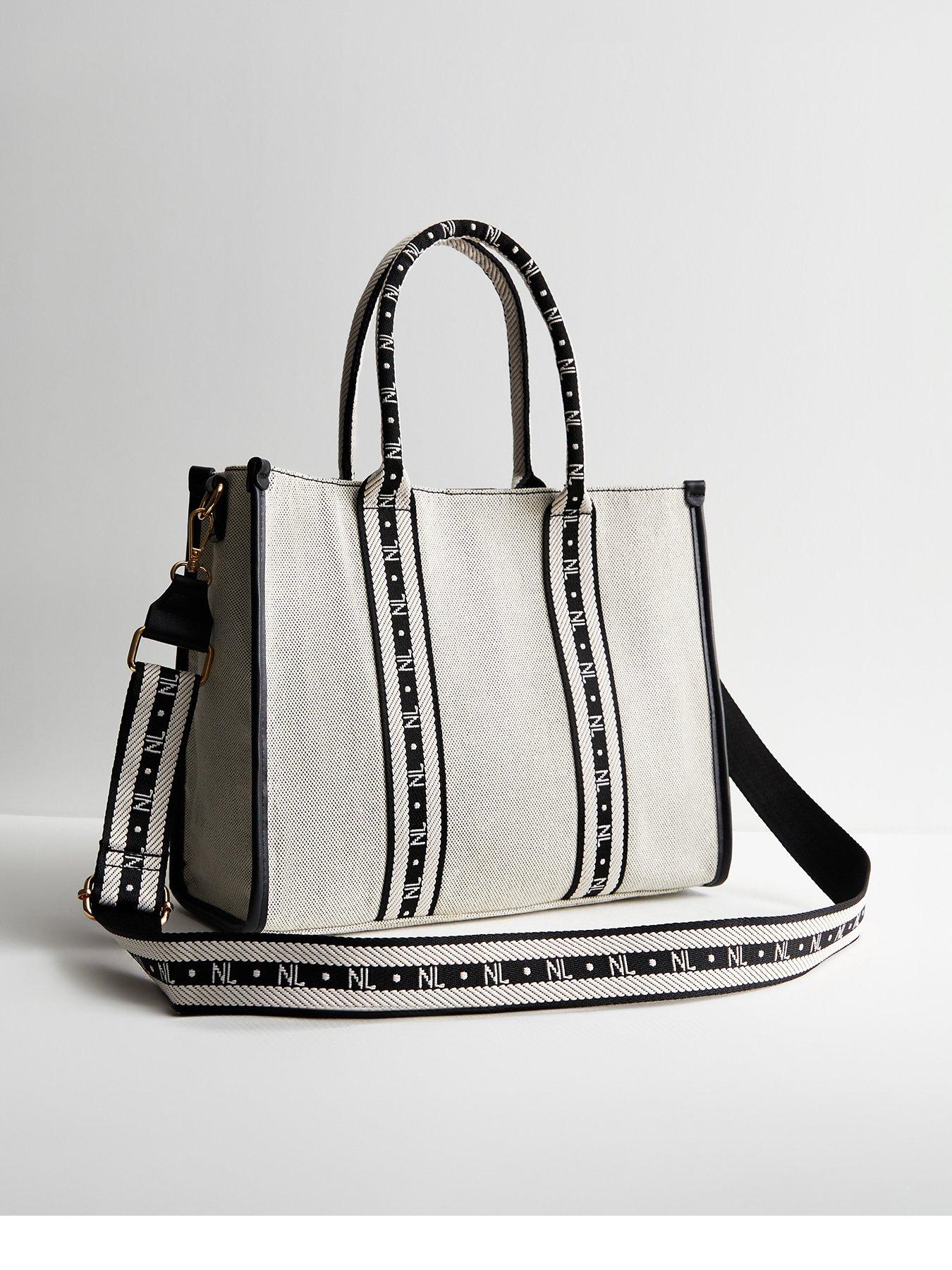 New Look Off White Canvas Tote Bag | Very.co.uk