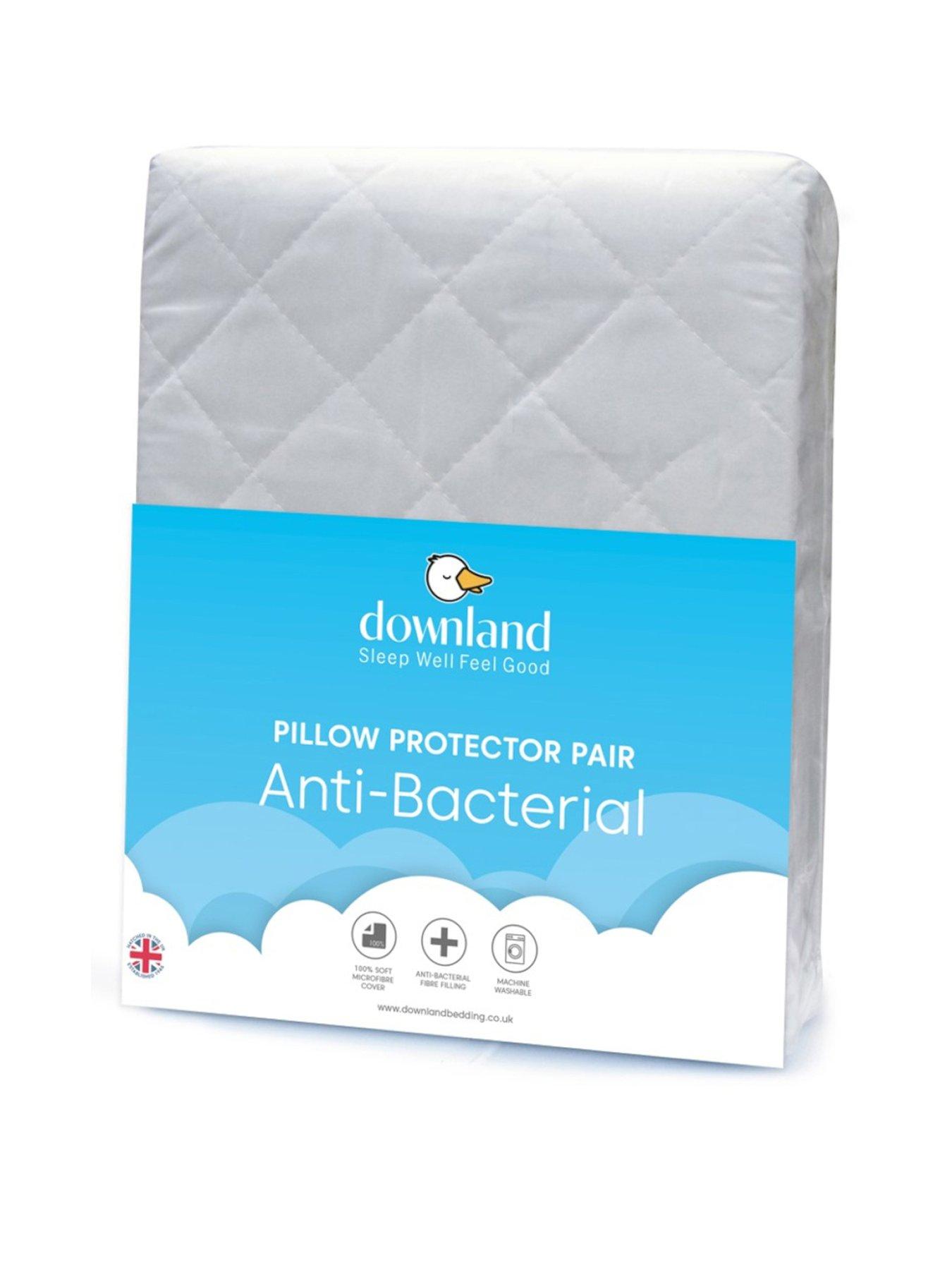 undefined Anti-Bacterial Pillow Protector Pair - White