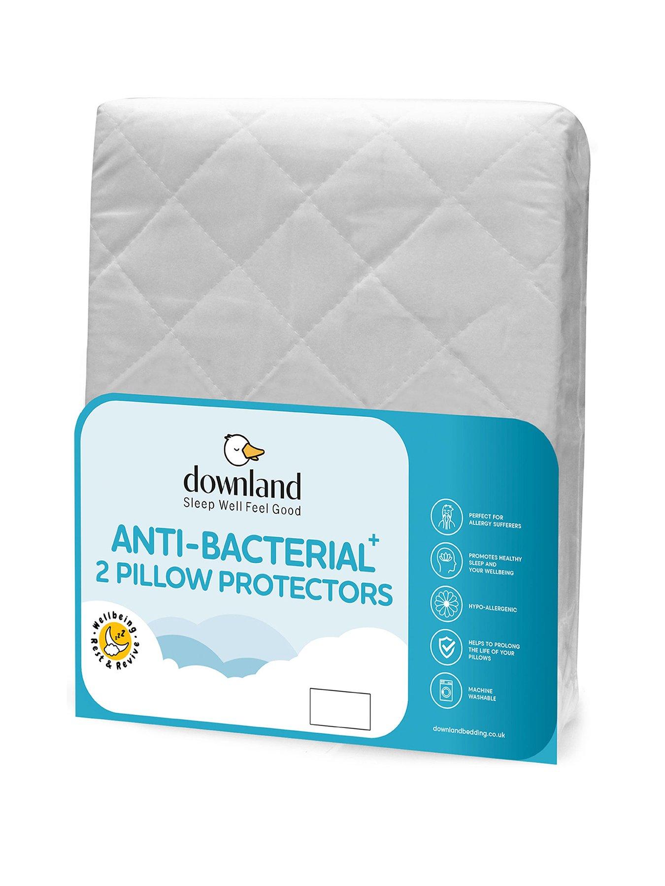 Image 1 of 4 of The Very Collection Anti-Bacterial Pillow Protector Pair - White