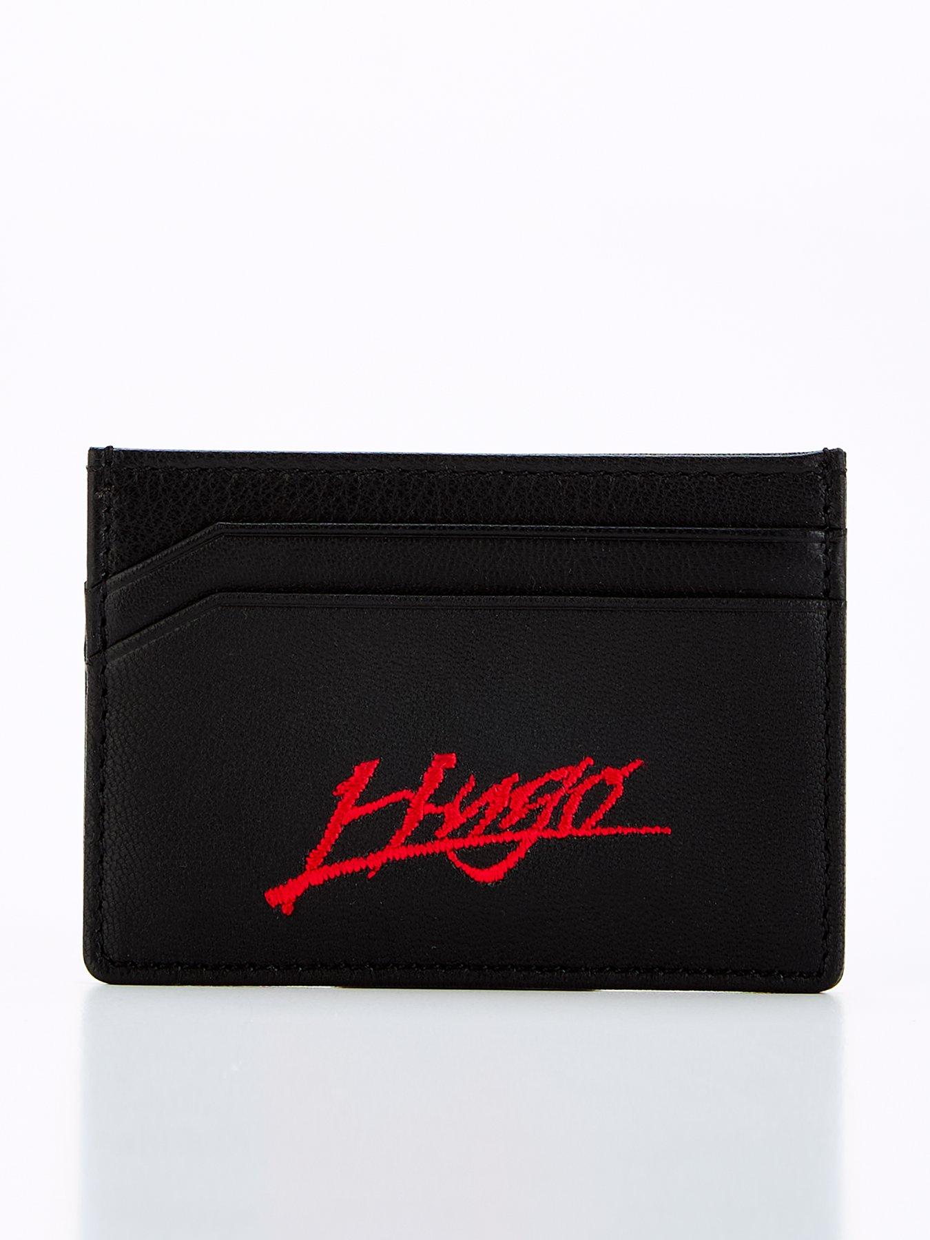 undefined Handwritten 2.0 Gothic Script Logo Card Holder - Black