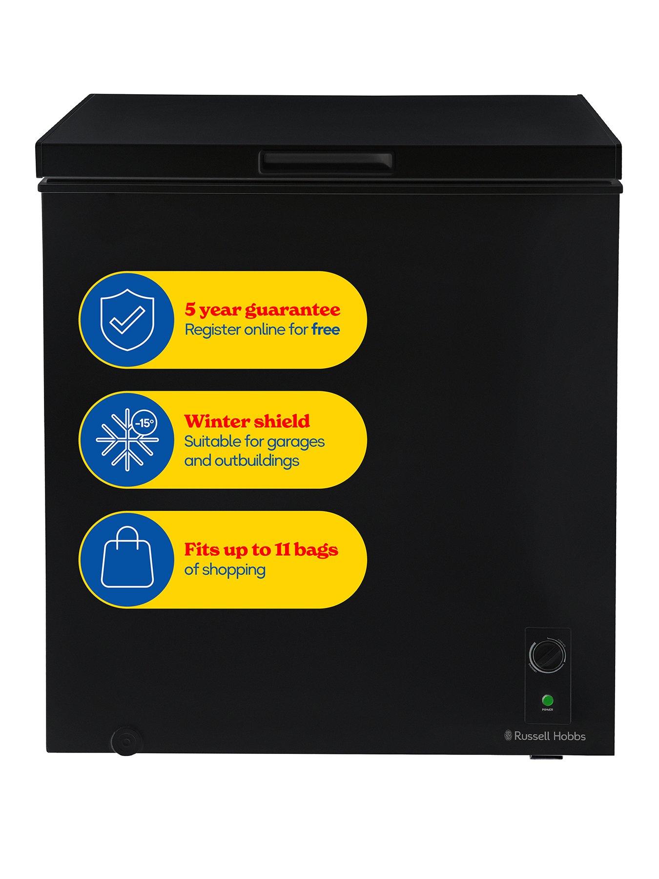 undefined RH198CF0E1B 198-Litre Chest Freezer - Black