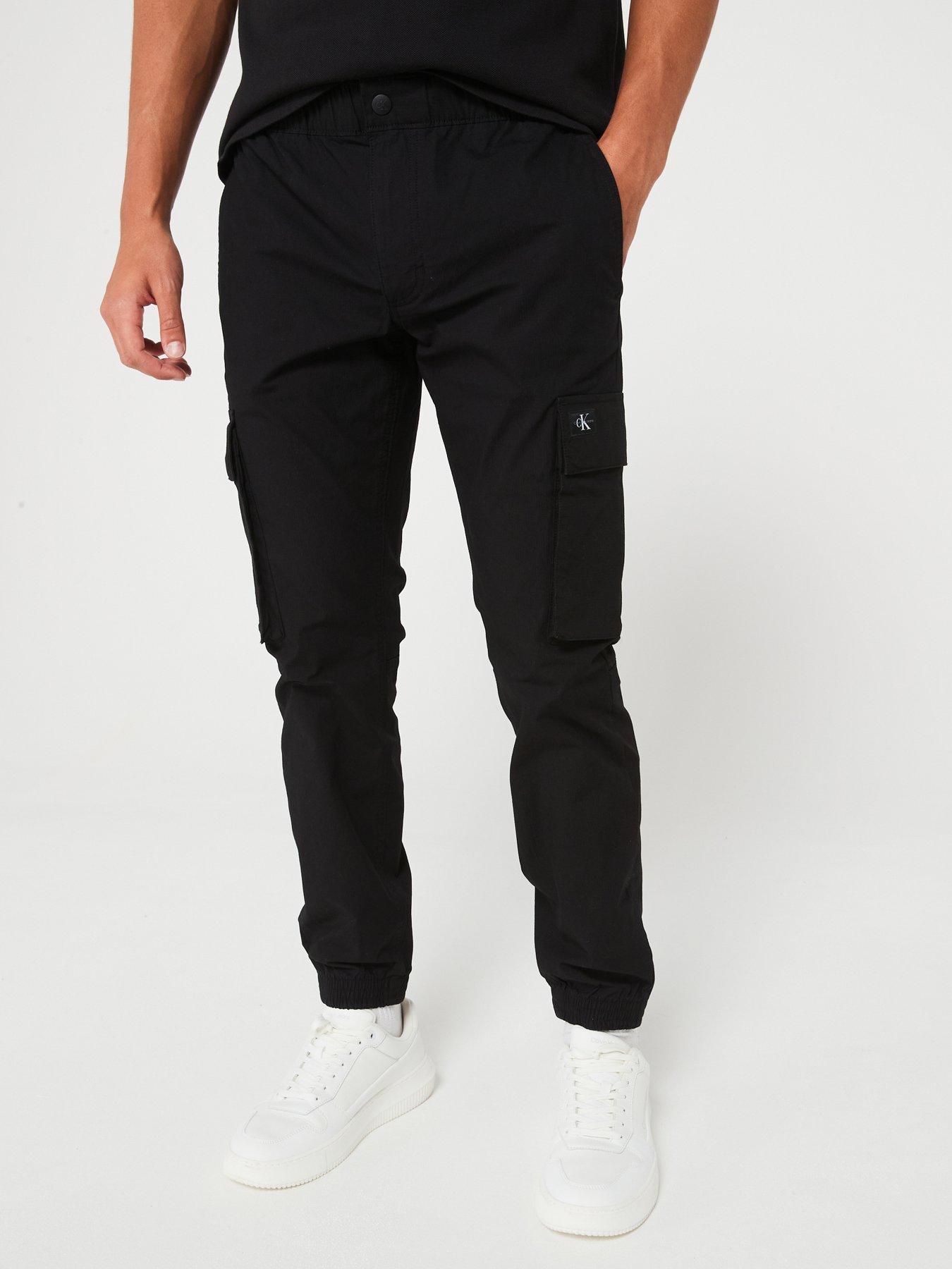 Calvin Klein Jeans Skinny Logo Cargo Pants - Black