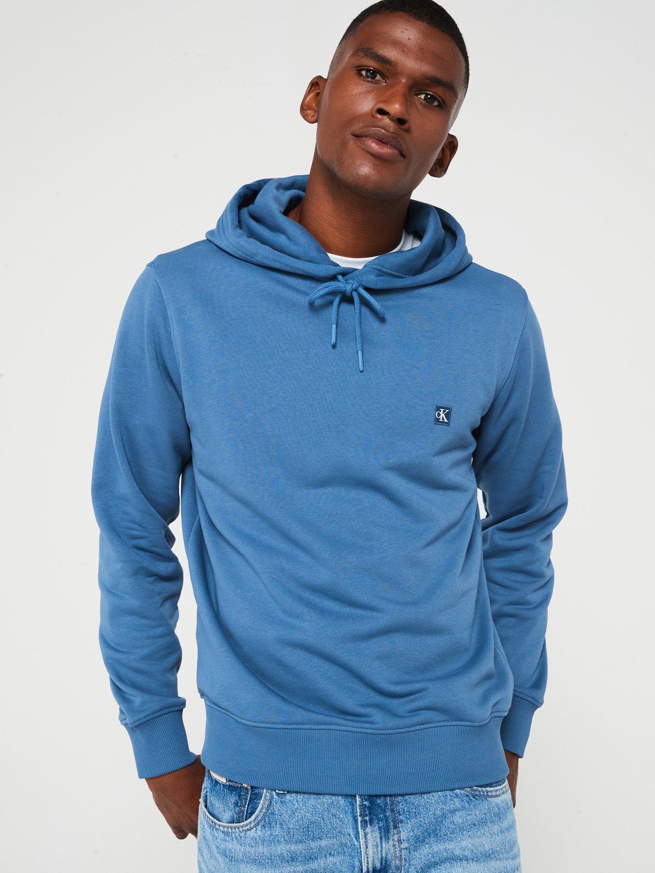 Calvin Klein Jeans Calvin Klein Jeans Embro Ck Left Chest Badge Hoodie - Blue