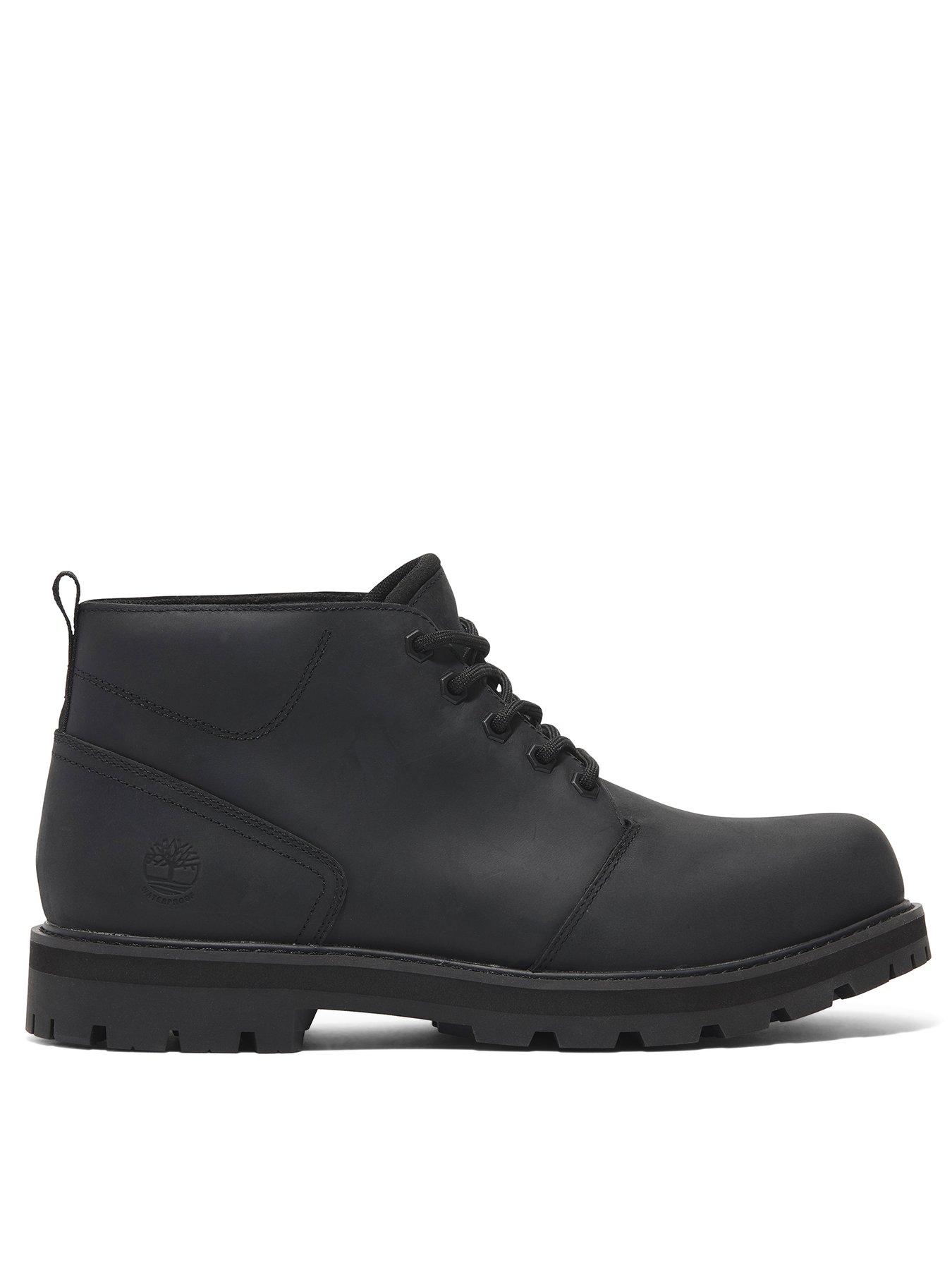 Timberland Britton Road Waterproof Chukka Boots Shoes - Black