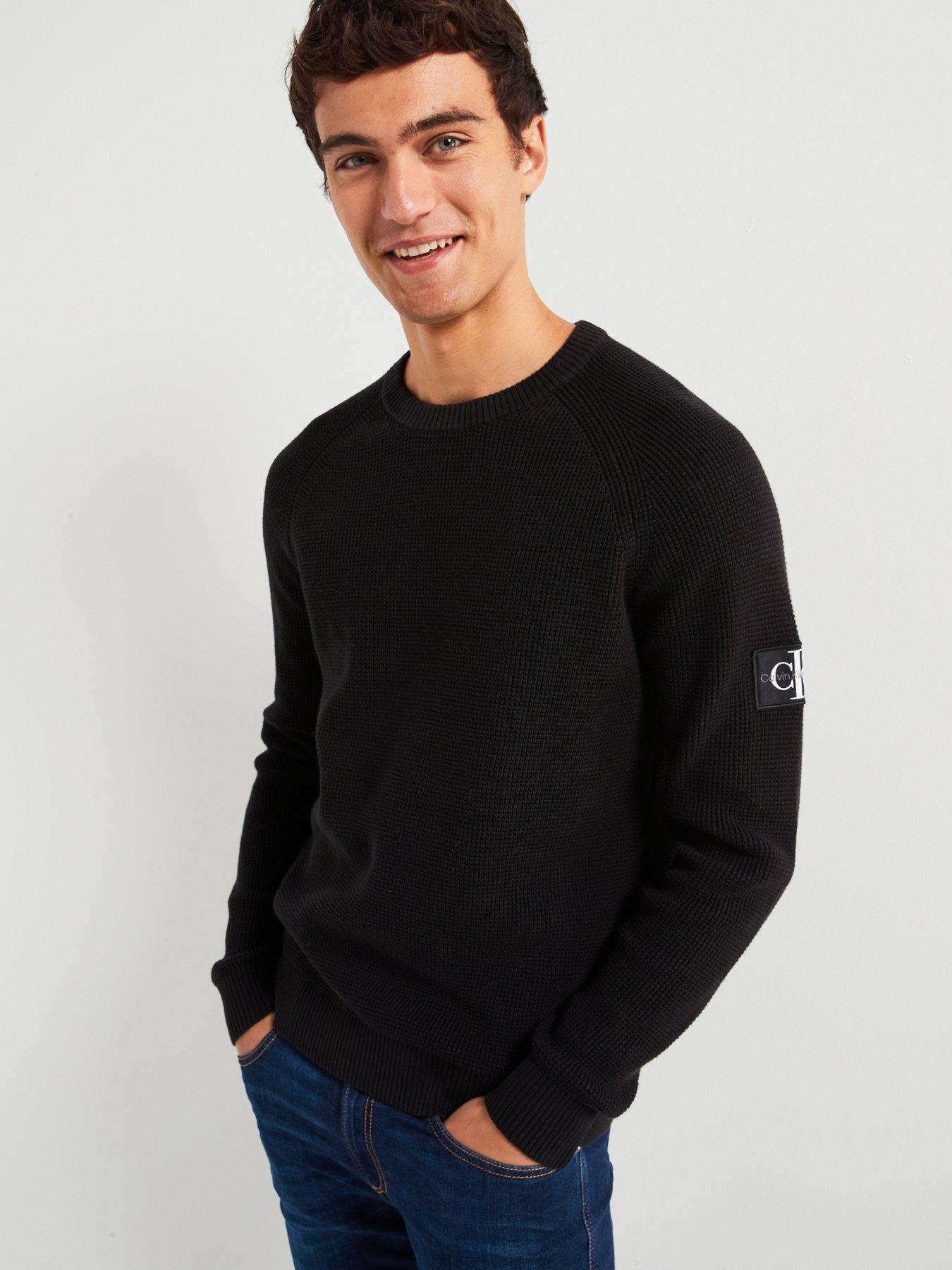 Calvin klein jeans black jumper hotsell