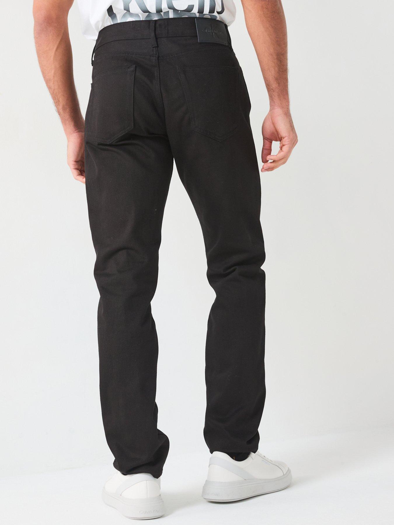 Image 2 of 5 of Calvin Klein Jeans Slim Straight Fit - Black