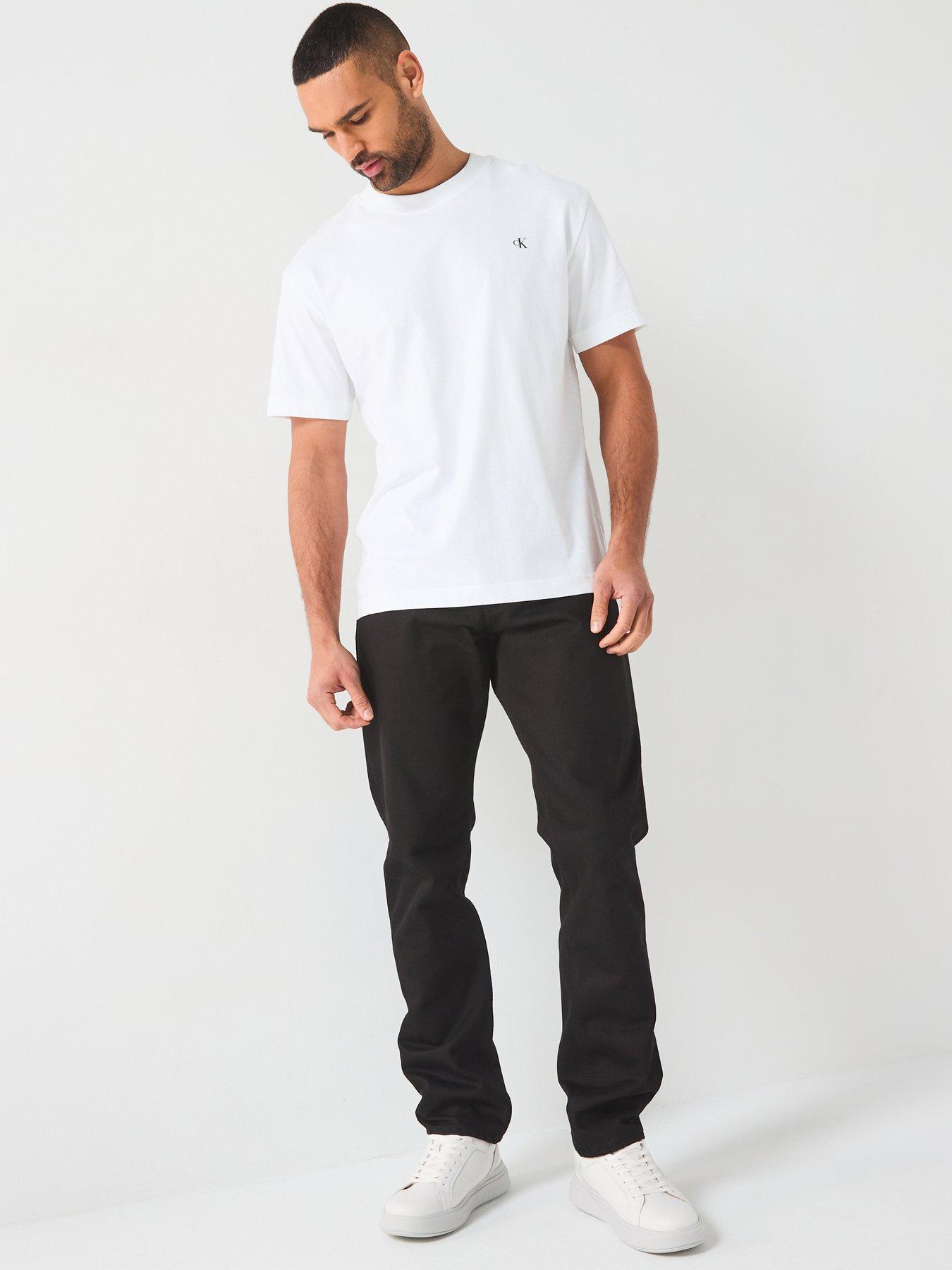 Image 3 of 5 of Calvin Klein Jeans Slim Straight Fit - Black