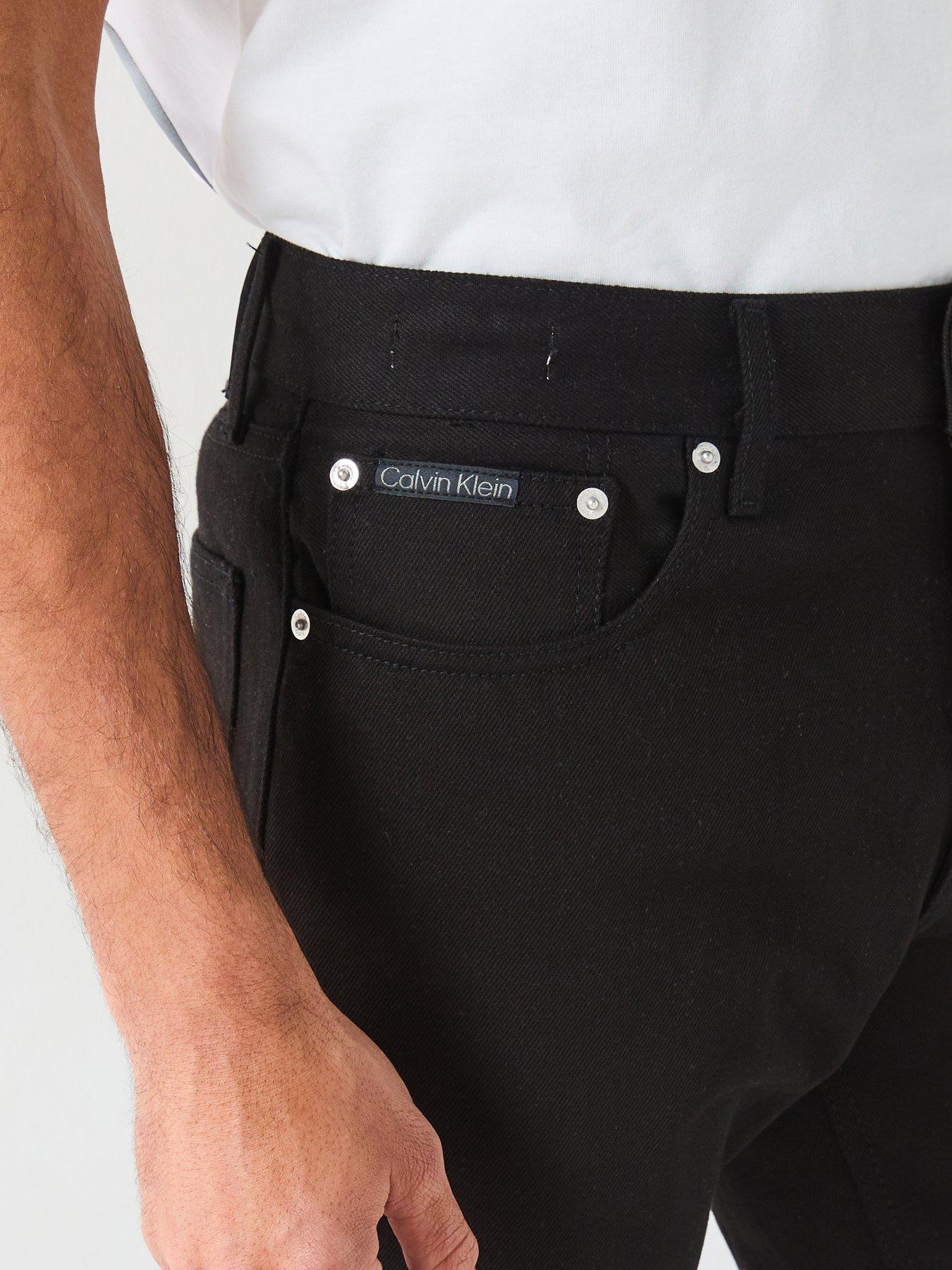 Image 4 of 5 of Calvin Klein Jeans Slim Straight Fit - Black