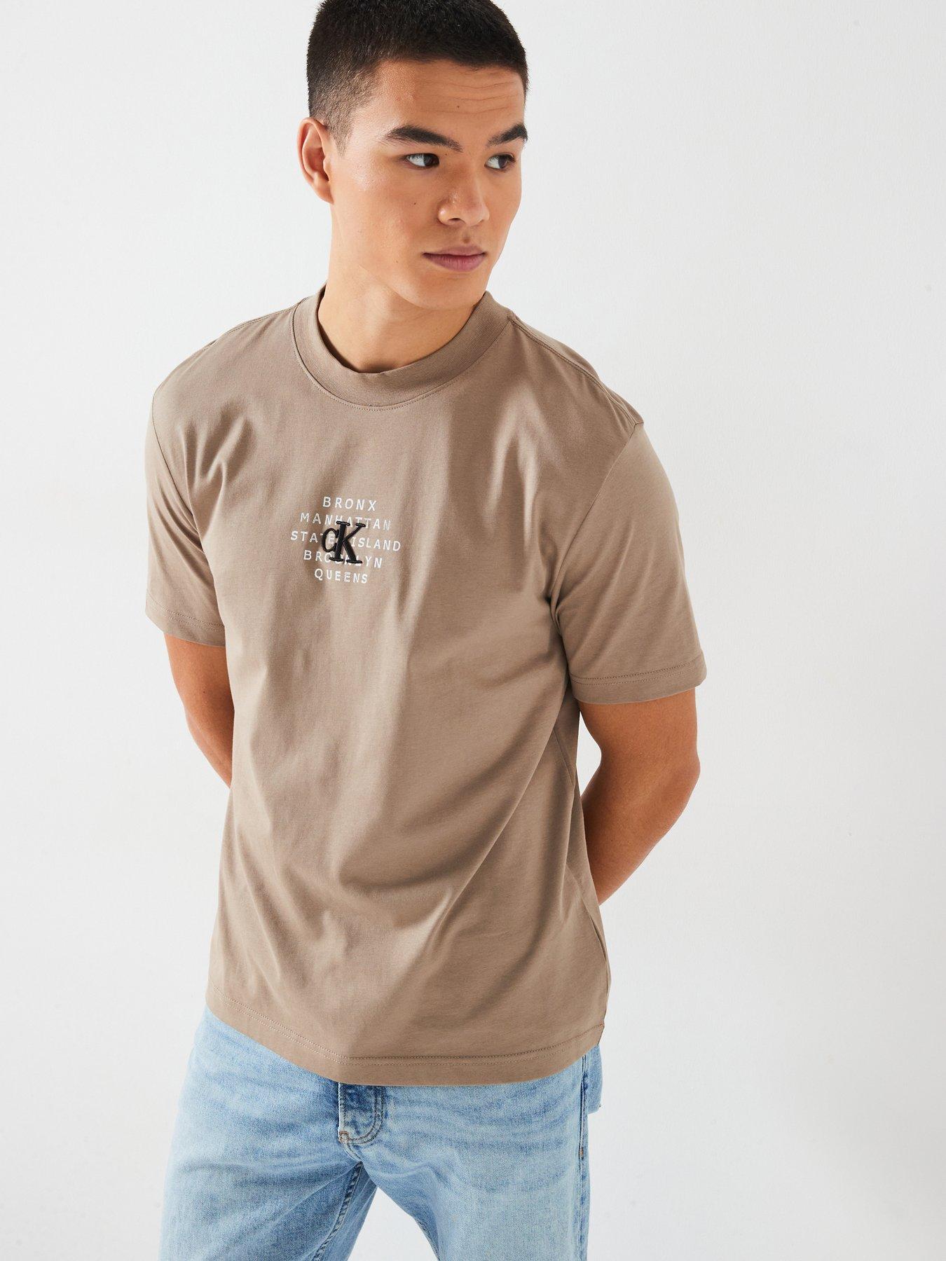 Nyc Stamp Graphic T shirt Khaki