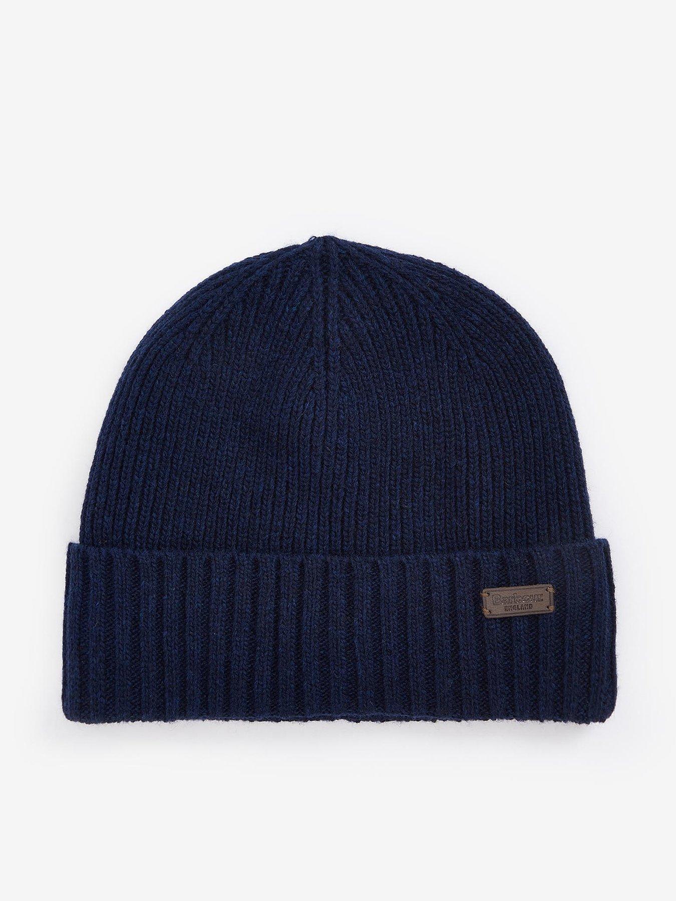 Barbour Carlton Wool Blend Beanie  &  Gloves Gift Set - Navy