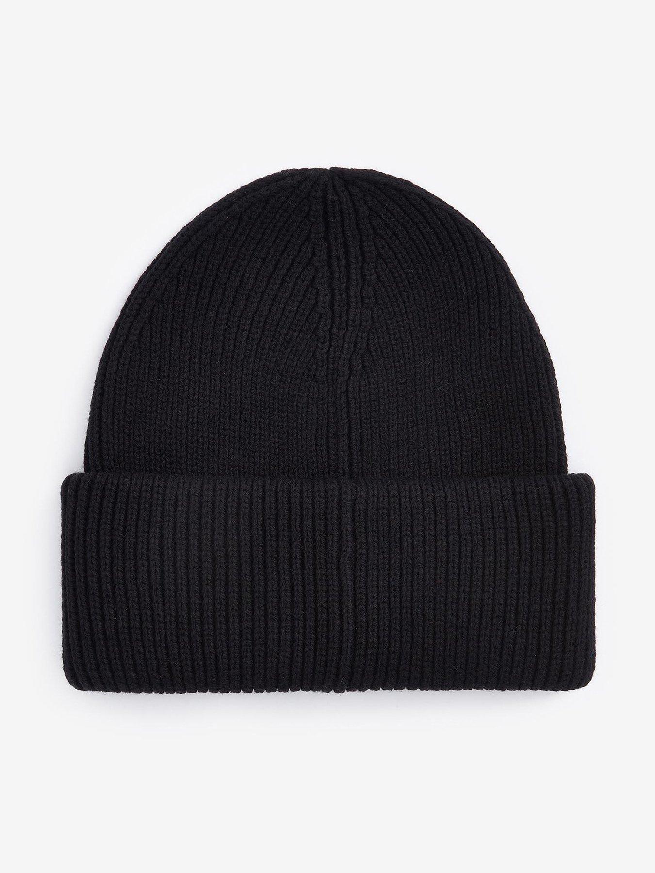 Barbour International Flex Knitted Beanie Hat - Black