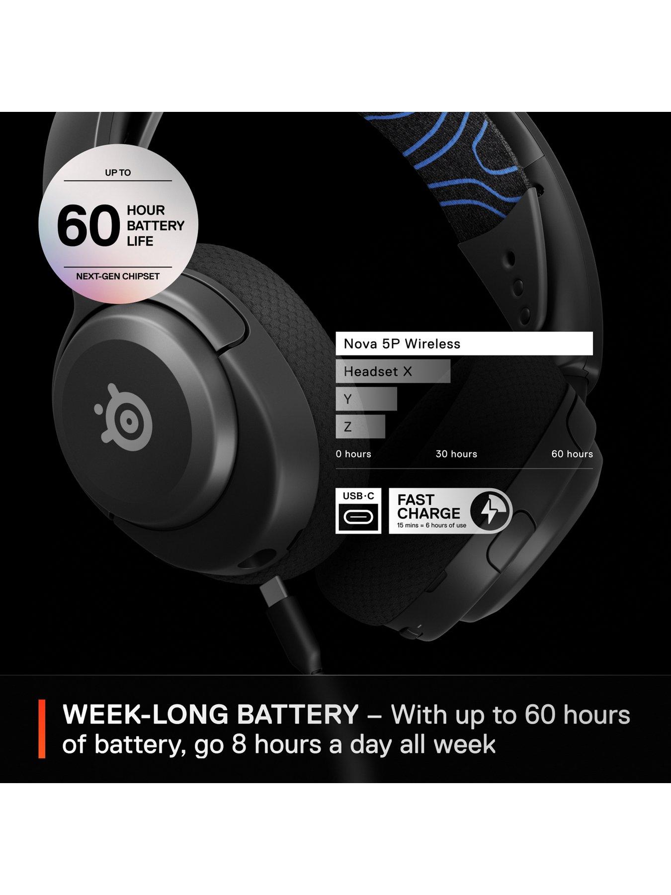 Image 5 of 6 of SteelSeries Arctis Nova 5P Wireless PlayStation Gaming Headset&nbsp;- Black