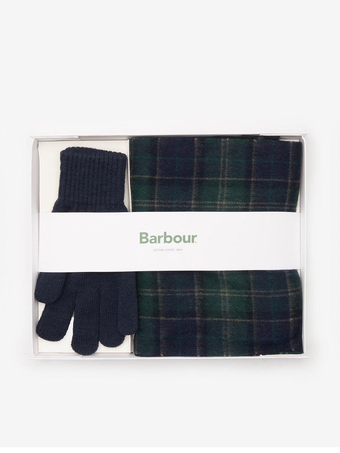 Barbour Tartan Wool Blend Scarf  &  Glove Gift Set - Multi