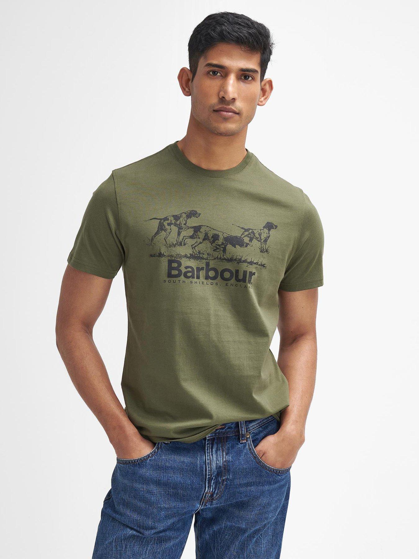 undefined Short Sleeve Field Dog Graphic T-Shirt - Khaki
