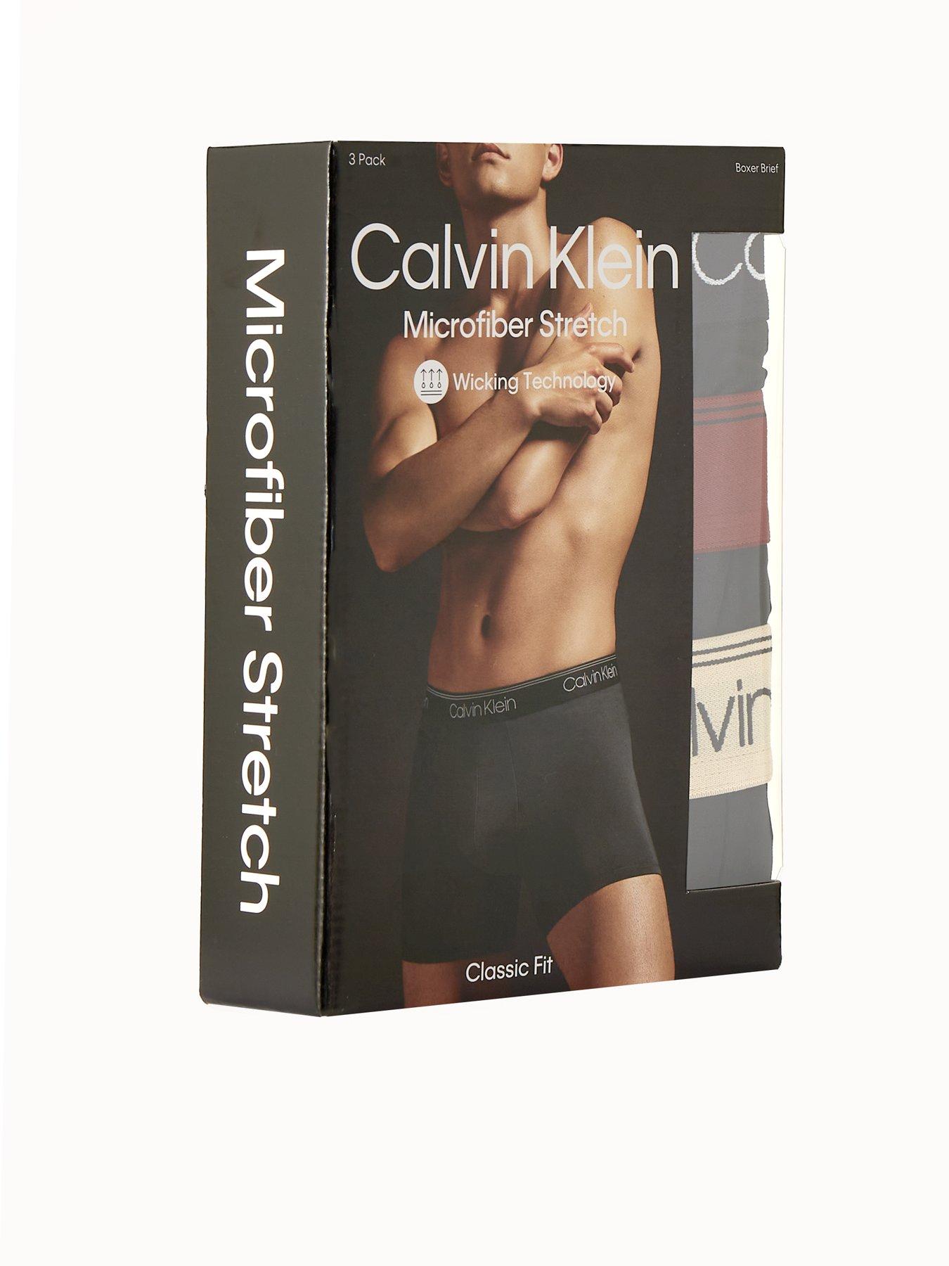 Calvin Klein 3 Pack Micro Stretch Boxer Briefs Black Very