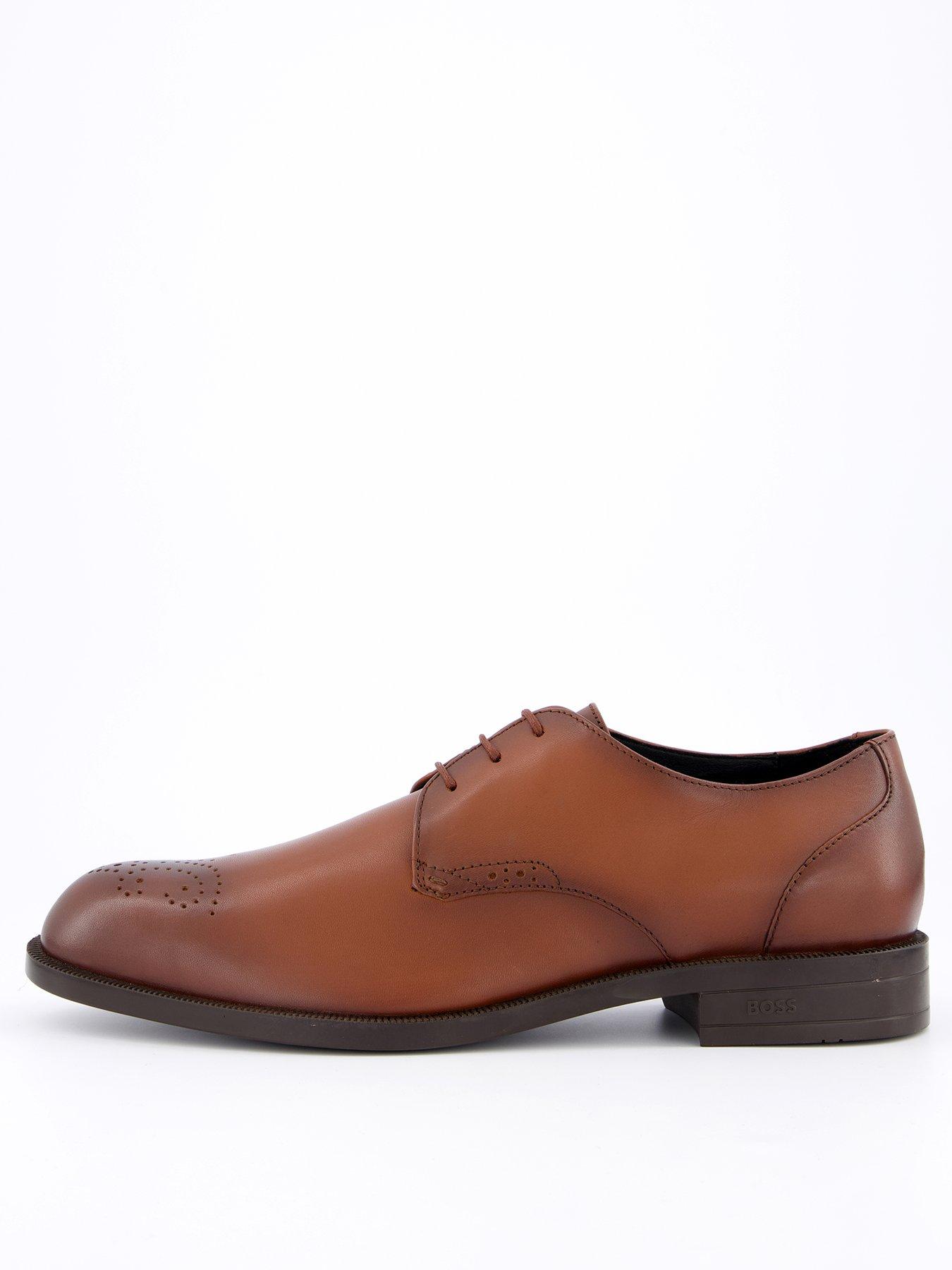 undefined Tayil Brogue Cap Derby Lace Shoes - Brown