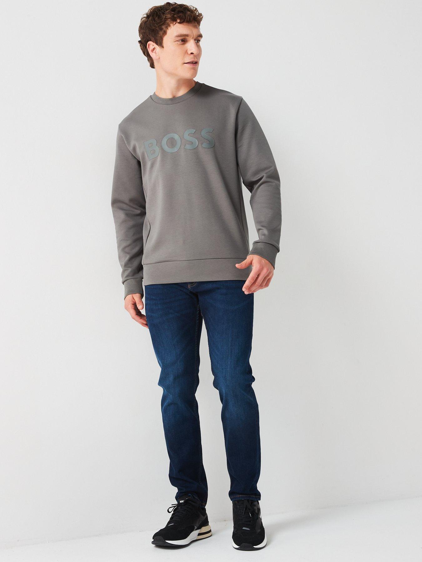Boss salbo sweatshirt grey sale