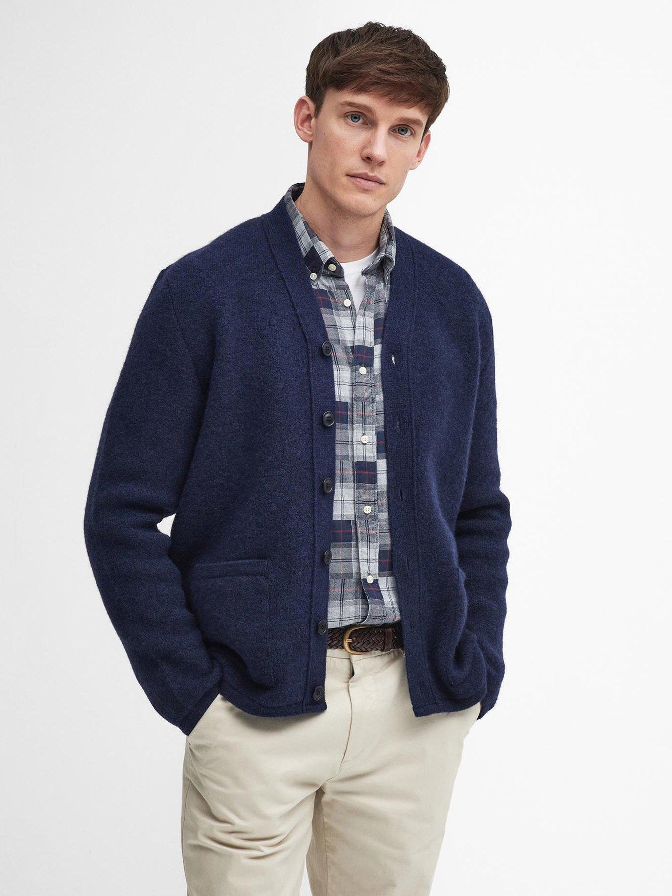 undefined Langside Knitted Cardigan - Navy