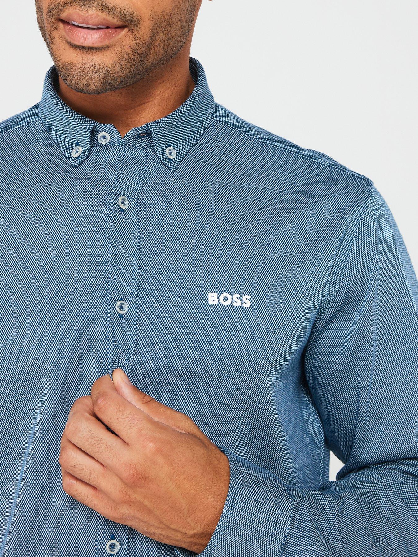 Image 4 of 5 of BOSS B Motion Regular Fit Long Sleeve Shirt - Blue