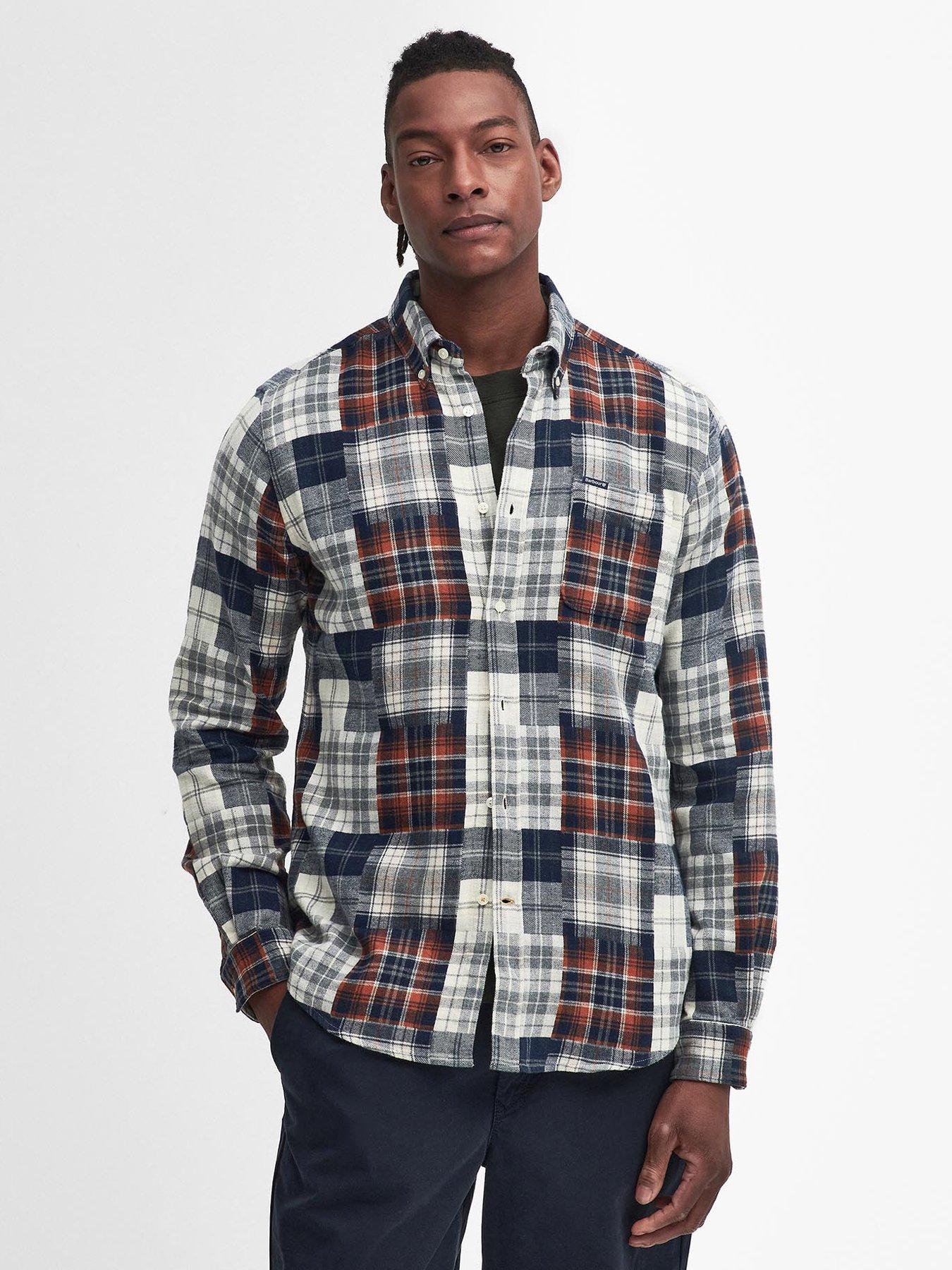 undefined Long Sleeve Stonepark Flannel Checked Shirt - Multi
