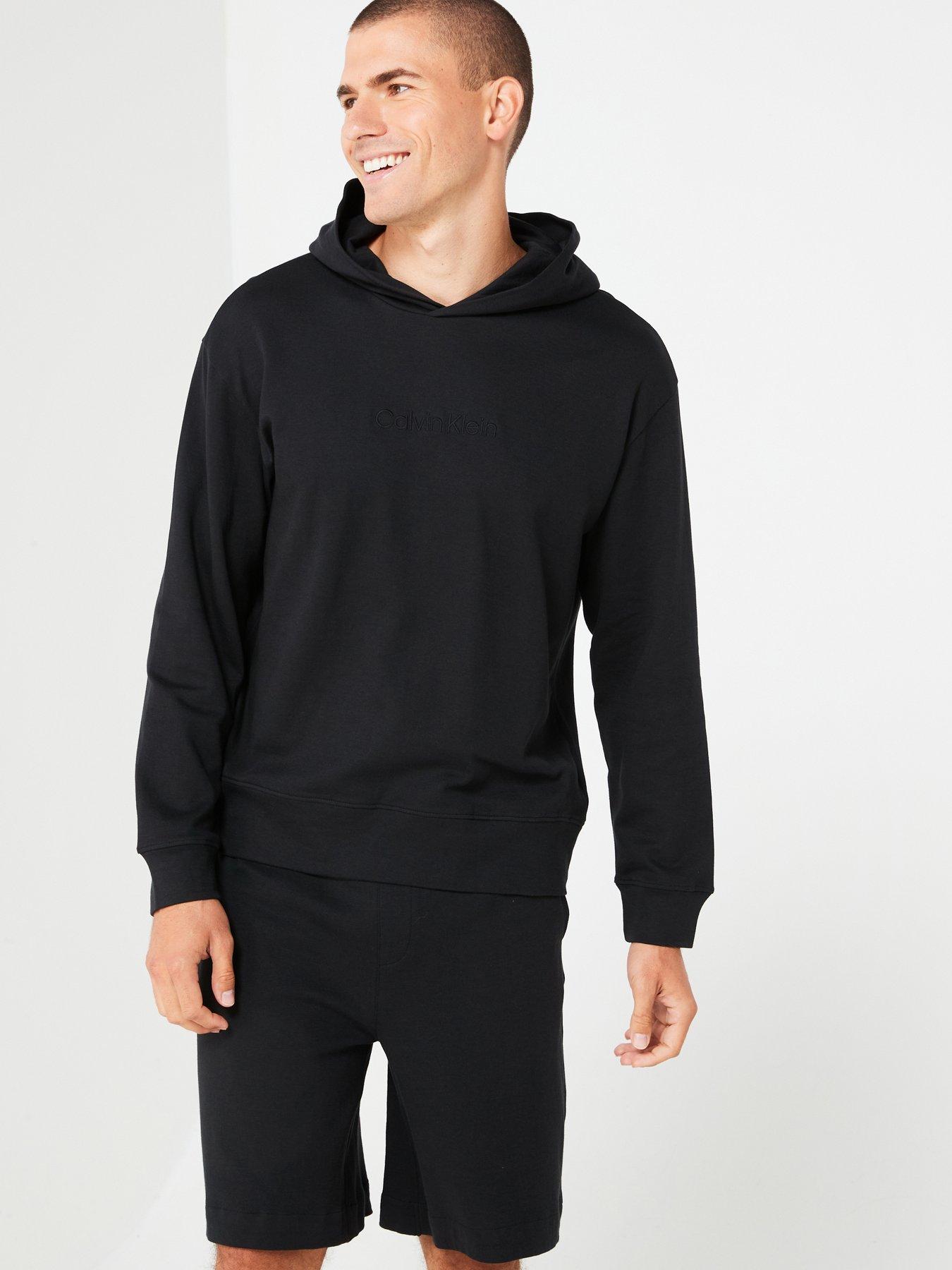 undefined Modern Terry Loungewear Overhead Hoodie - Black