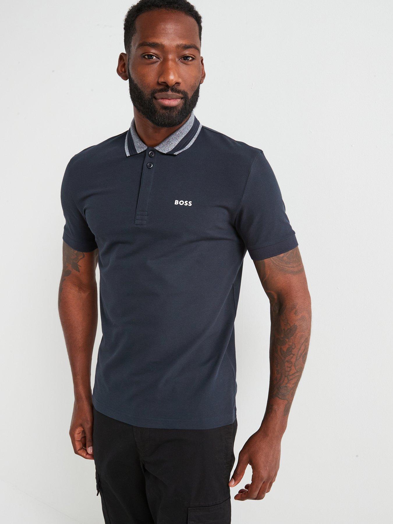 undefined Paddy 1 Regular Fit Cotton Polo Shirt - Dark Blue