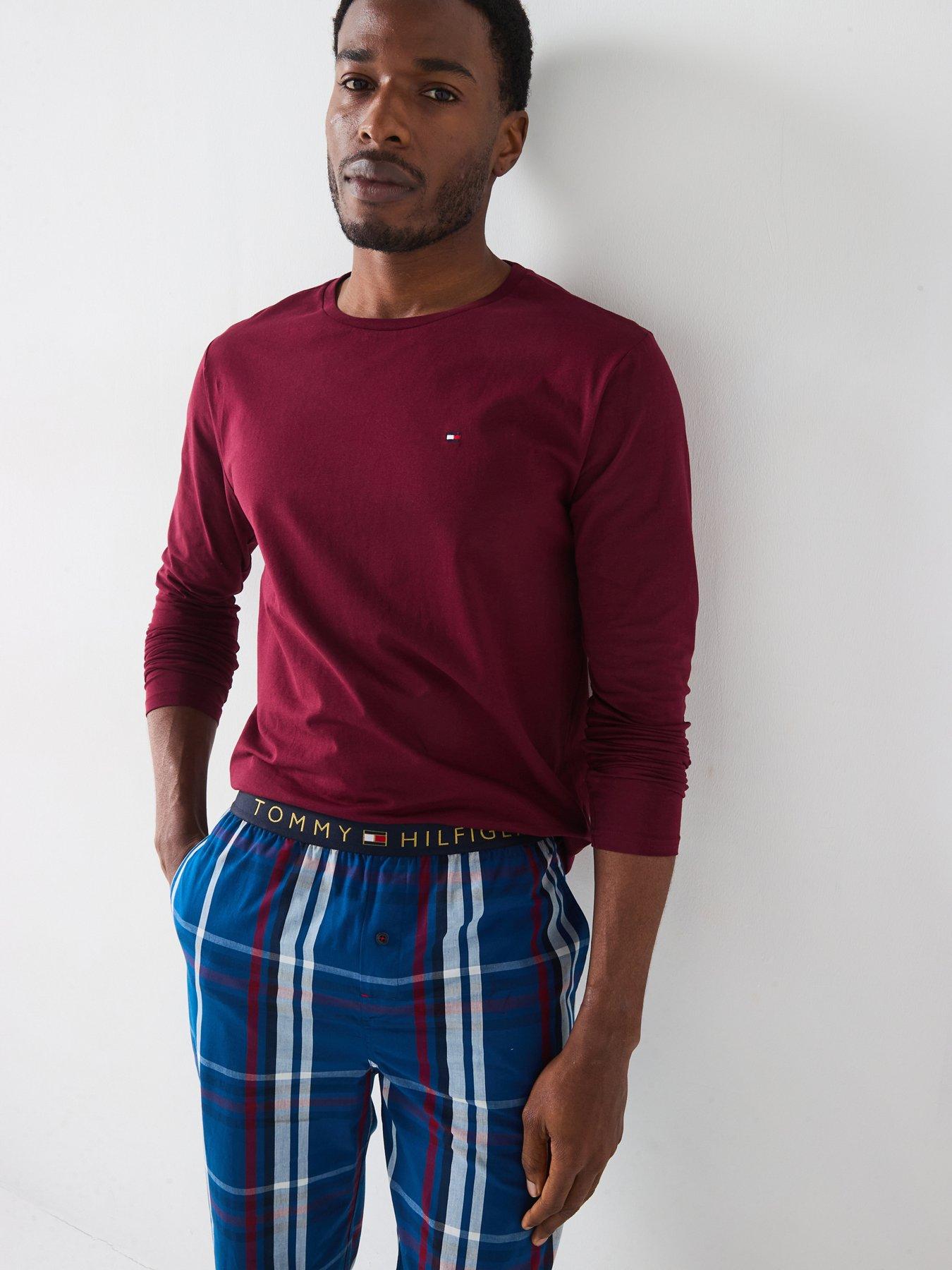 undefined Original Long Sleeve Top  &  Check Bottom Woven Pyjama Set - Multi