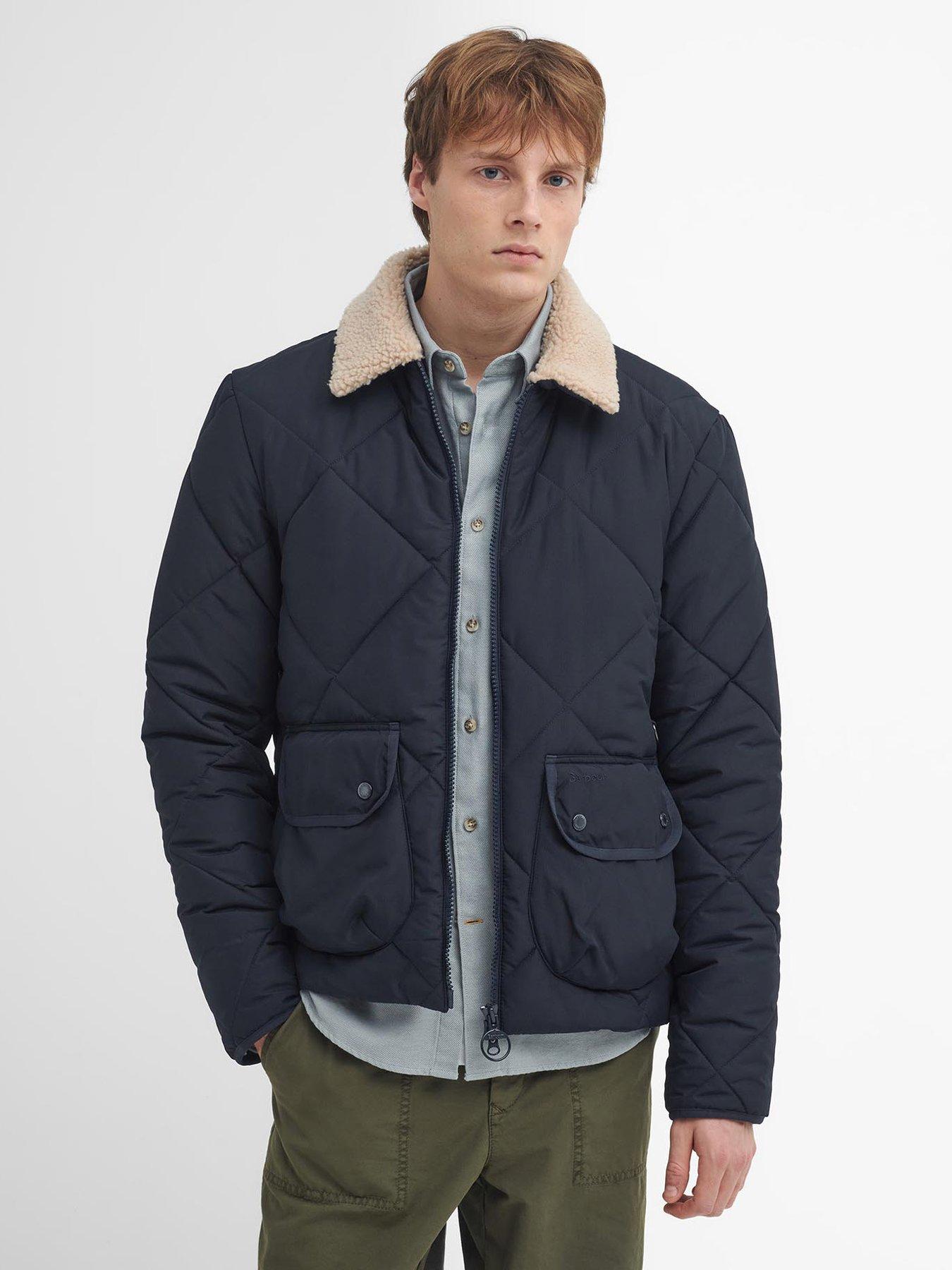 JBS Supply Angler Sherpa Quilted Jacket Navy