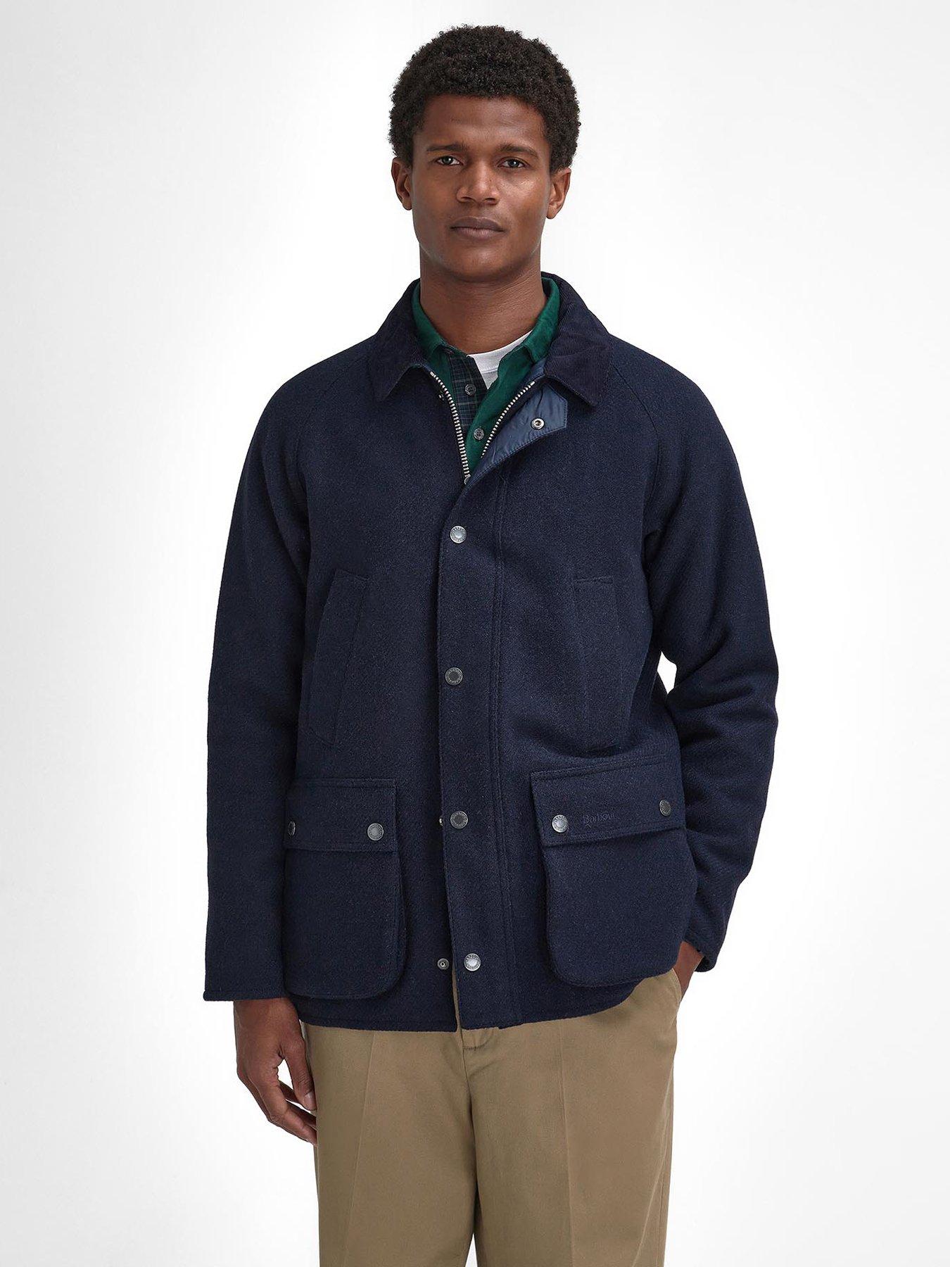 undefined Bedale Wool Jacket - Navy