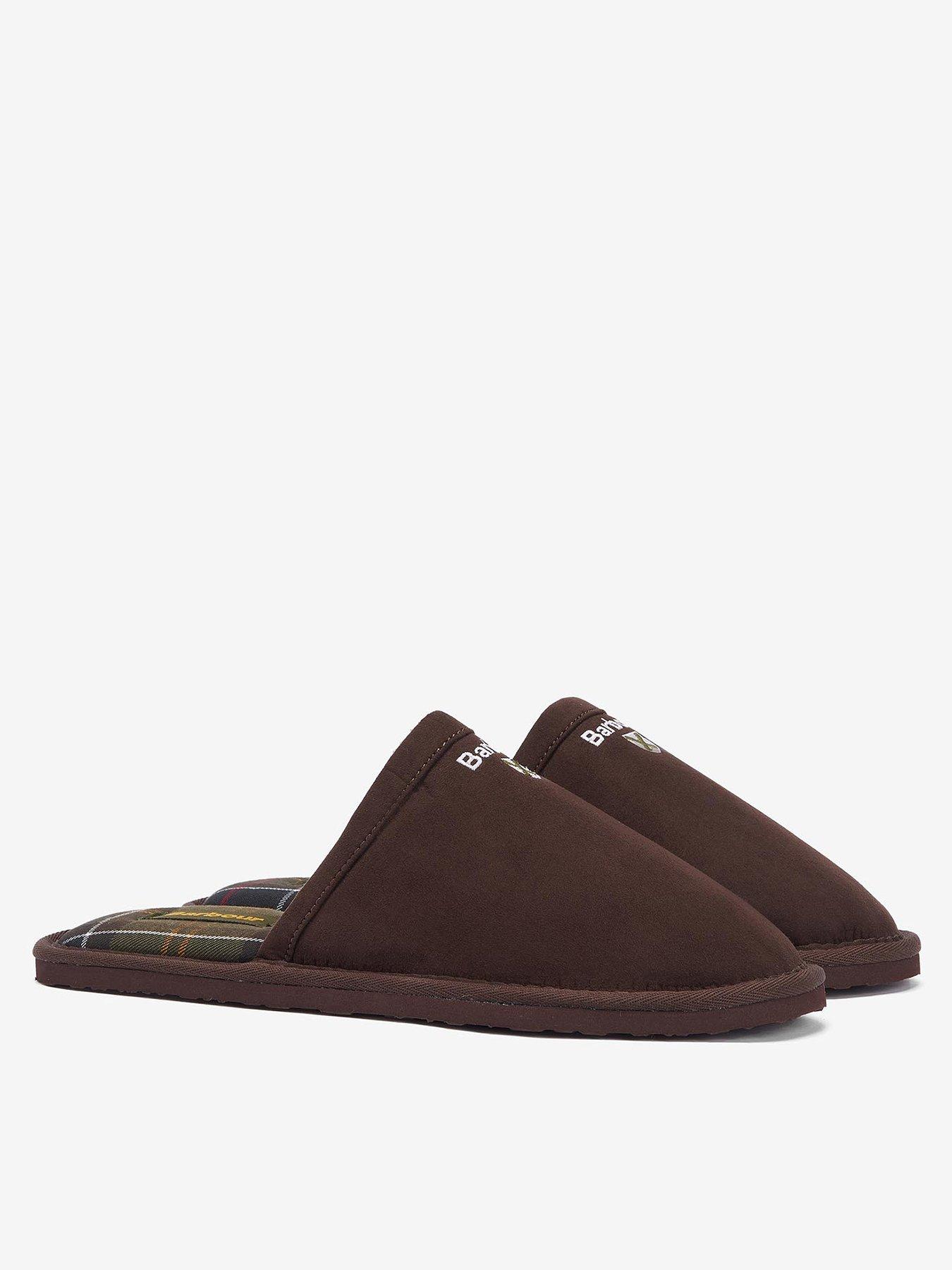 Image 2 of 6 of Barbour Everitt Mule Slippers - Brown