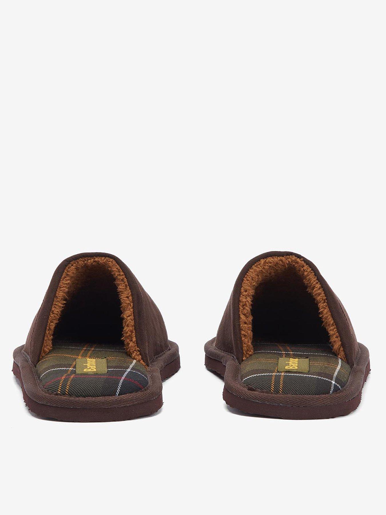 Image 3 of 6 of Barbour Everitt Mule Slippers - Brown