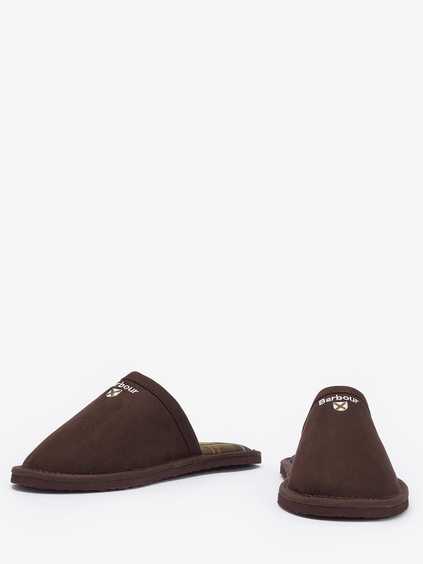 Image 4 of 6 of Barbour Everitt Mule Slippers - Brown
