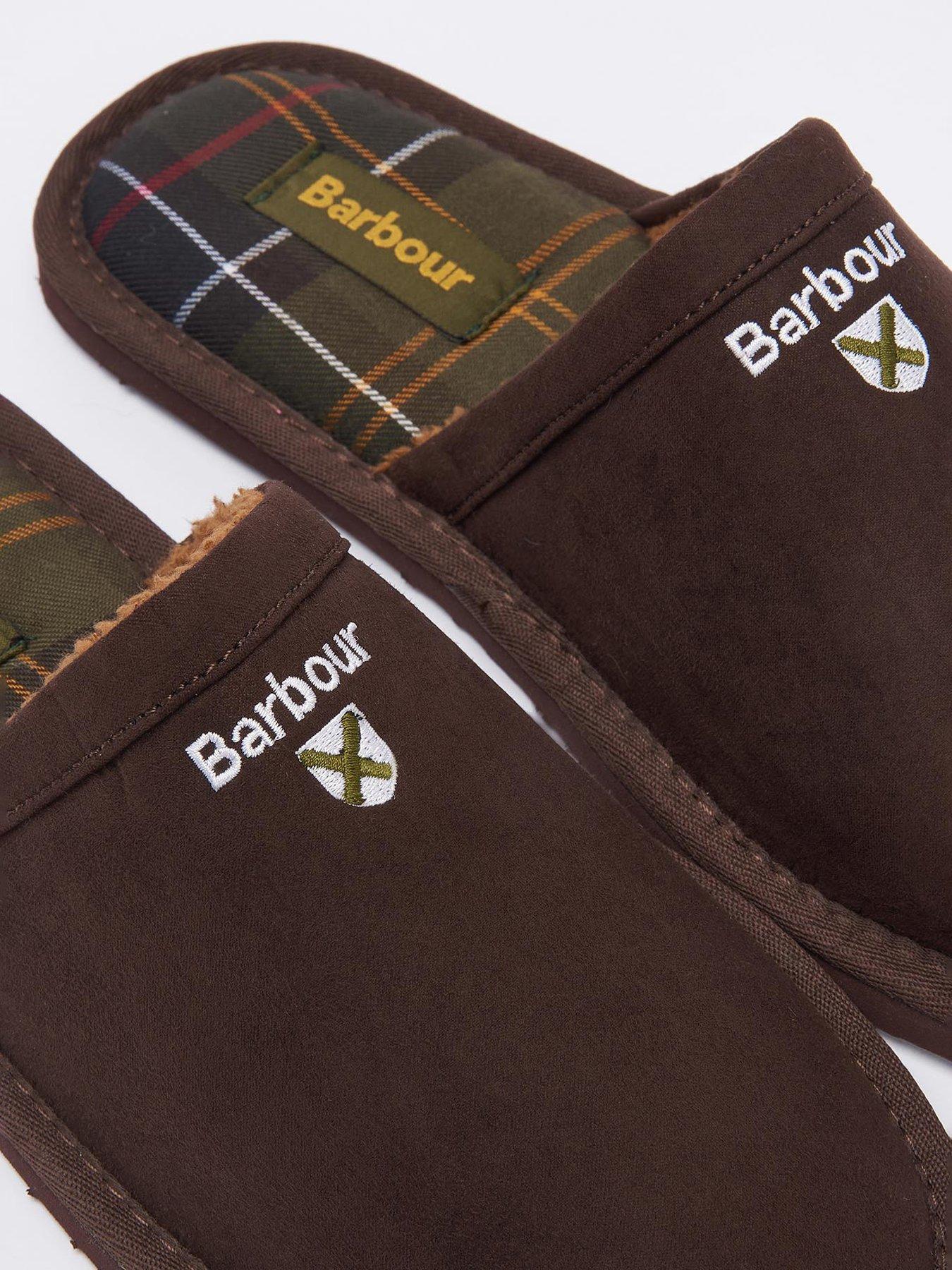 Image 6 of 6 of Barbour Everitt Mule Slippers - Brown