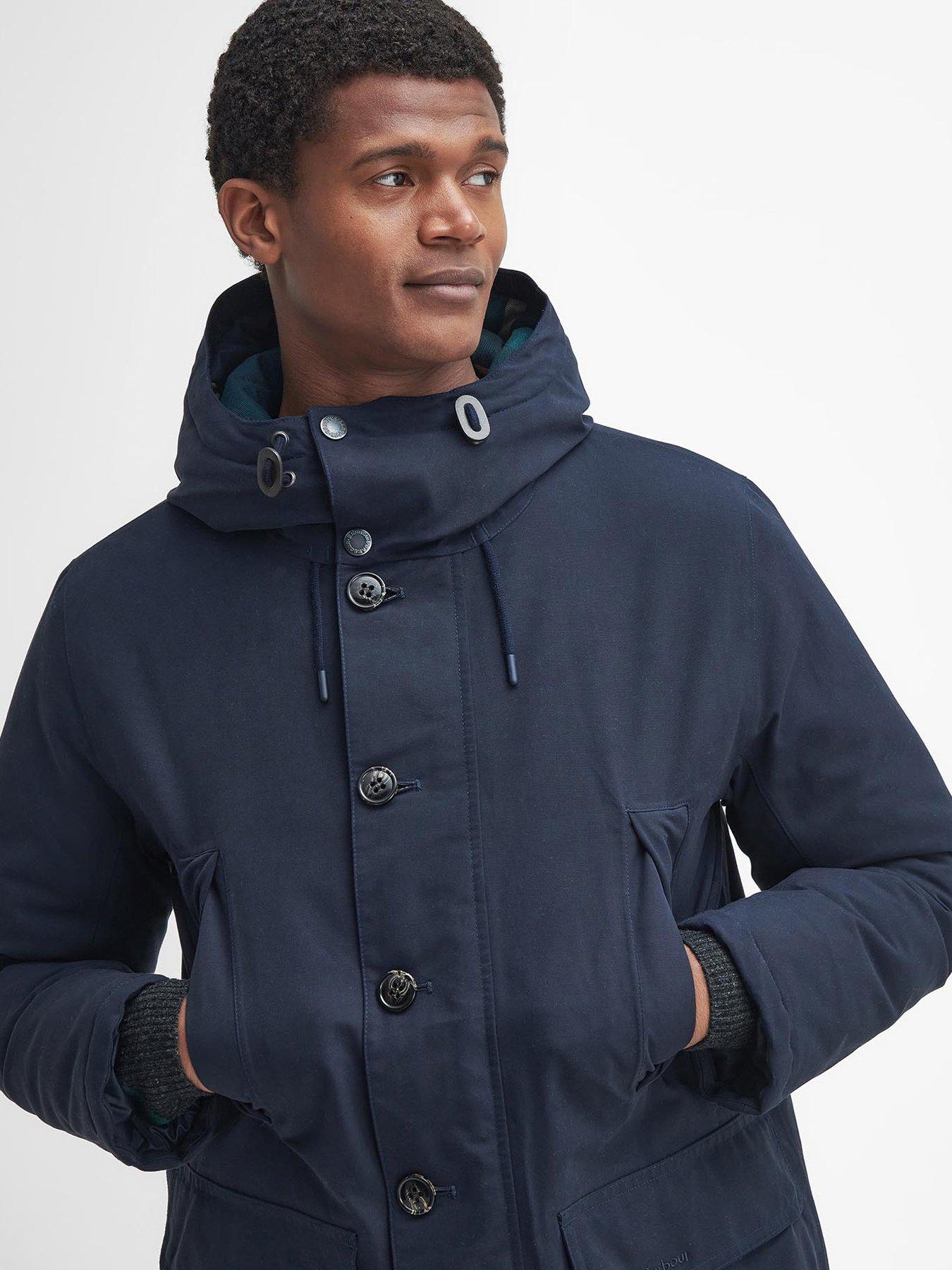 Barbour Winter Beaufort Waterproof Parka Coat Navy Very