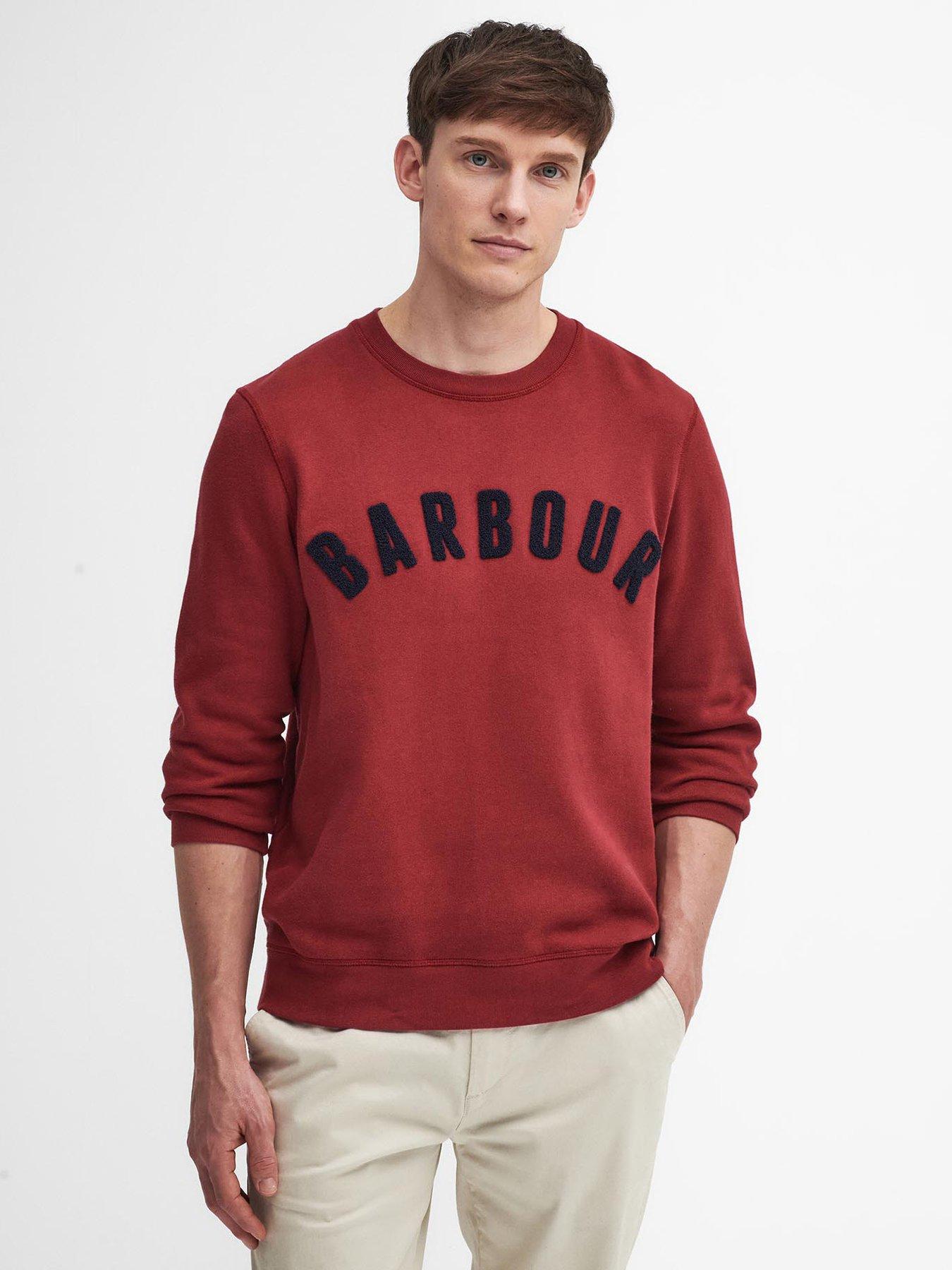 undefined Prep Logo Crew Neck Sweat Top - Red