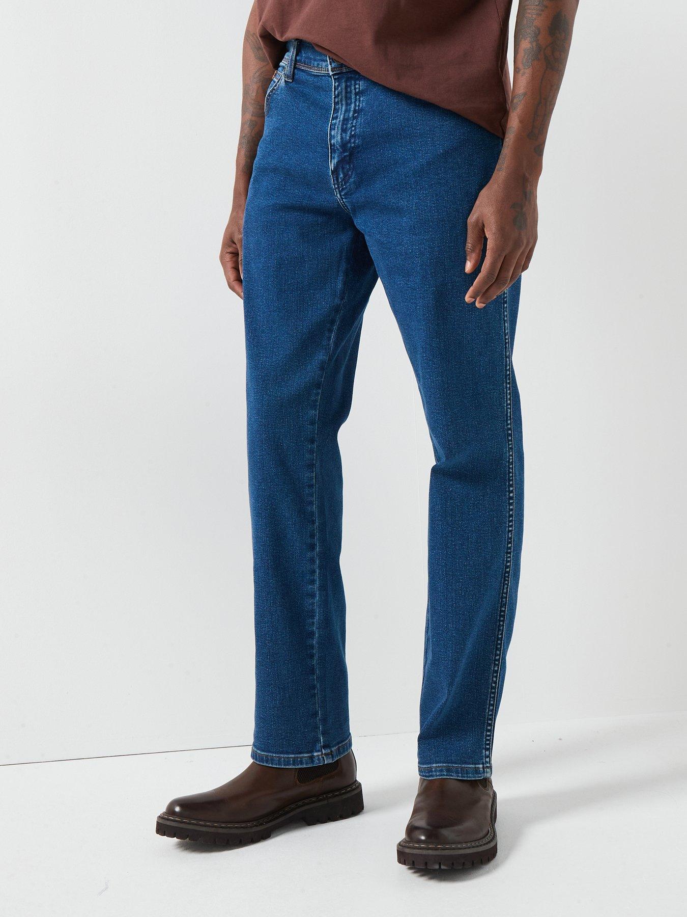 Wrangler Texas Straight Fit Jeans - Dark Blue