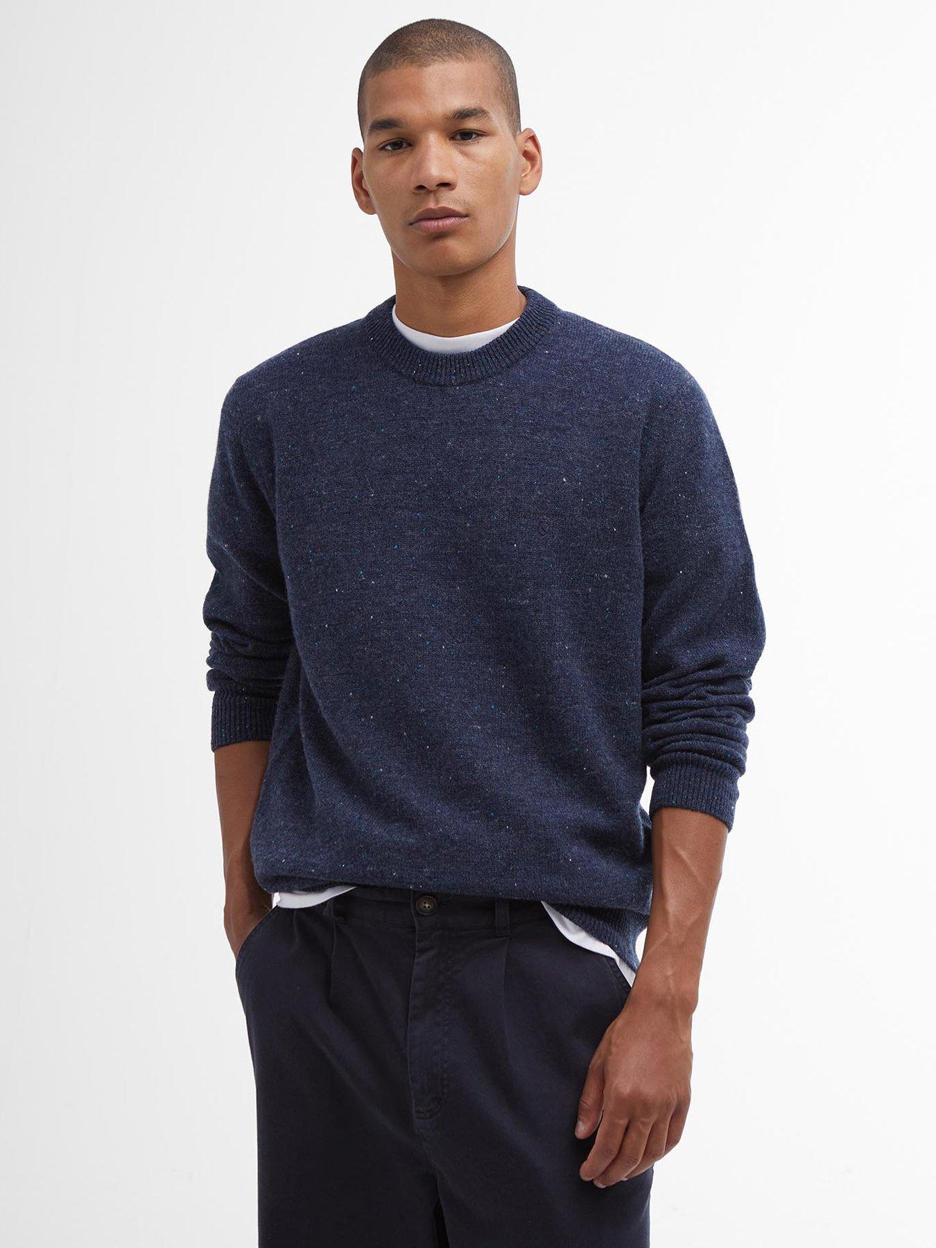 Barbour blue jumper sale