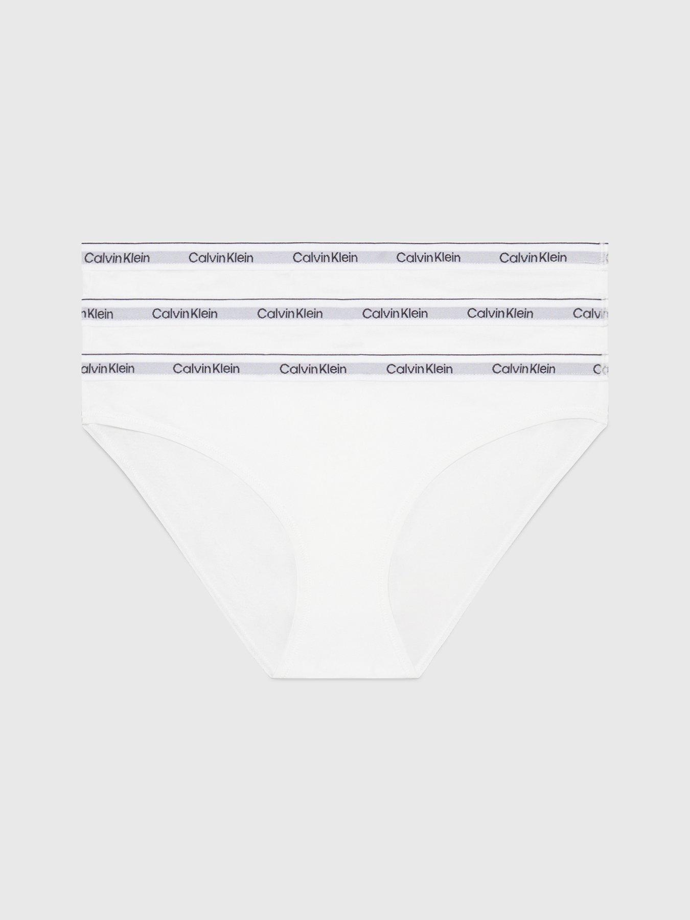 Image 1 of 4 of Calvin Klein 3 Pack Brief - White