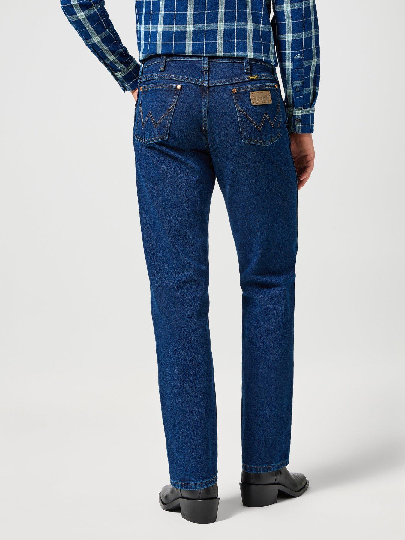 Image 2 of 5 of Wrangler 13Mwz Regular Straight Jeans - Dark Blue