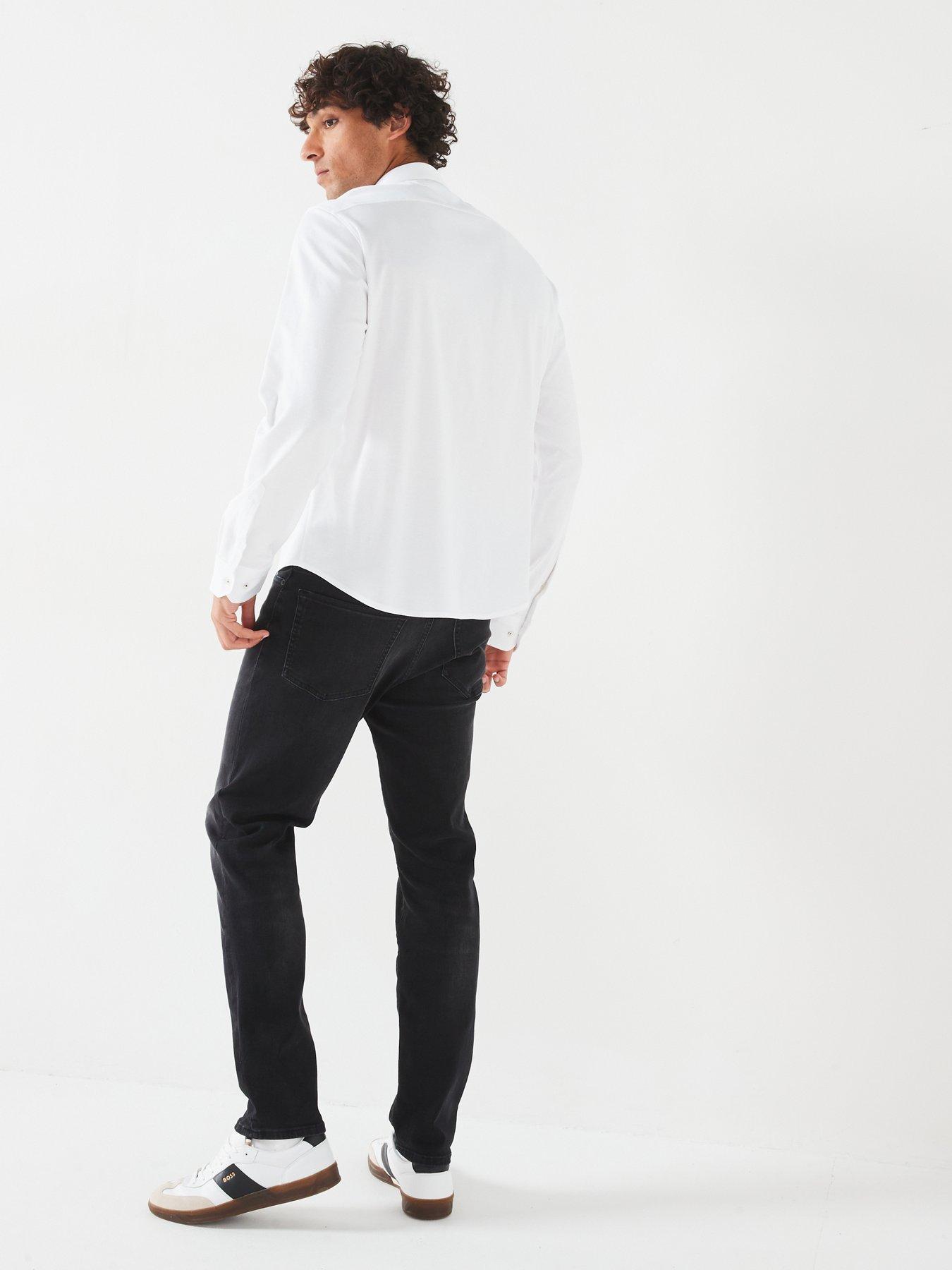 Image 5 of 6 of BOSS B Motion Regular Fit Long Sleeve Shirt - White