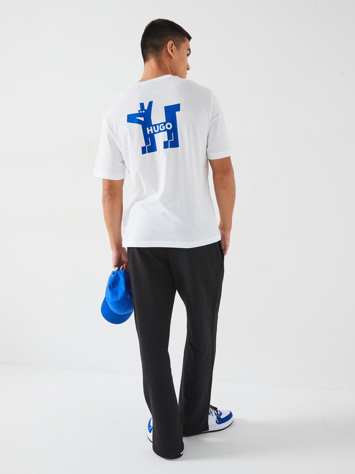 Hugo Noladogg  Tシャツ HUGO Men's Noladogg Cotton Jersey T-Shirt with Logo Graphic