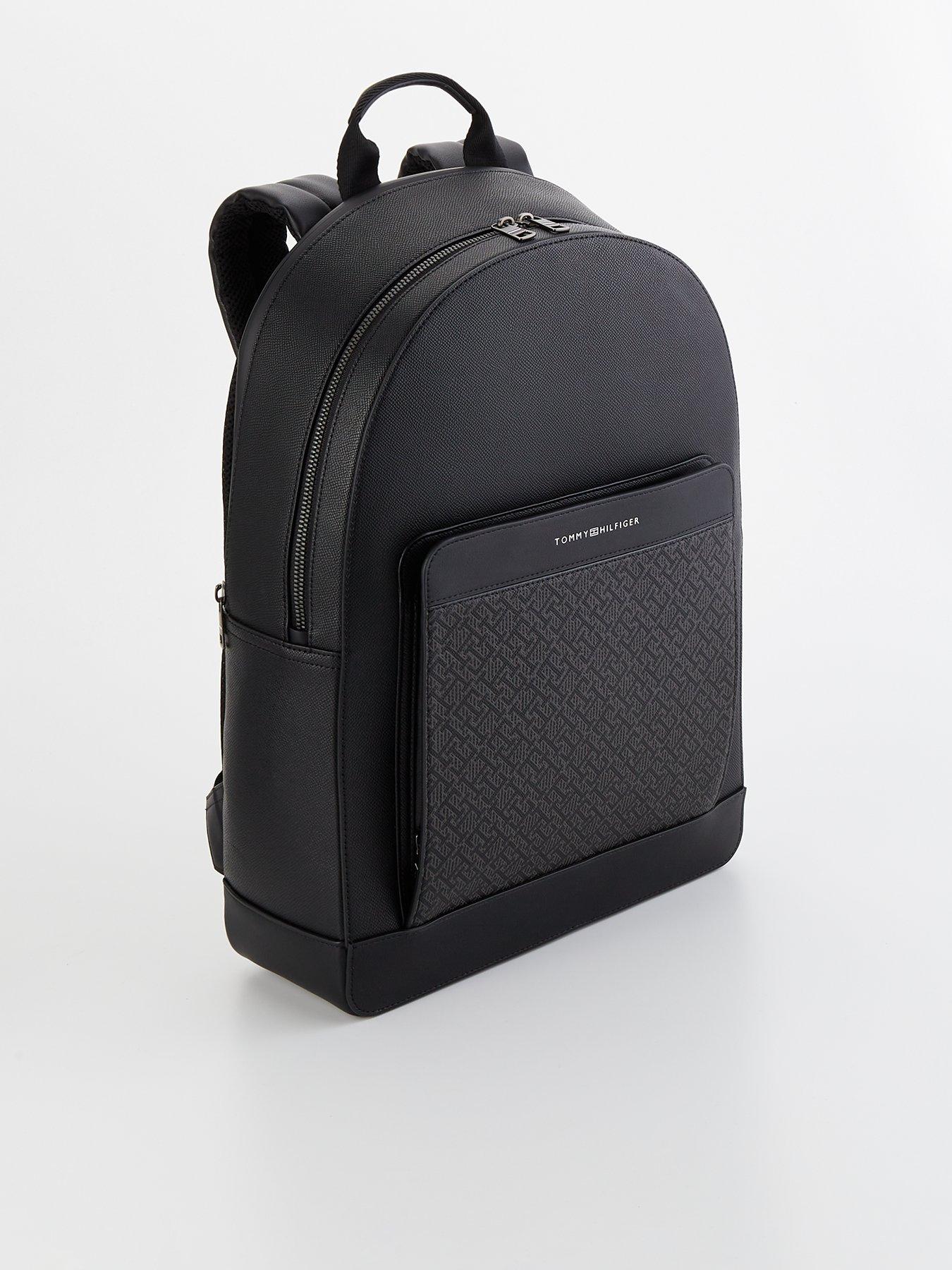 Tommy black backpack sales