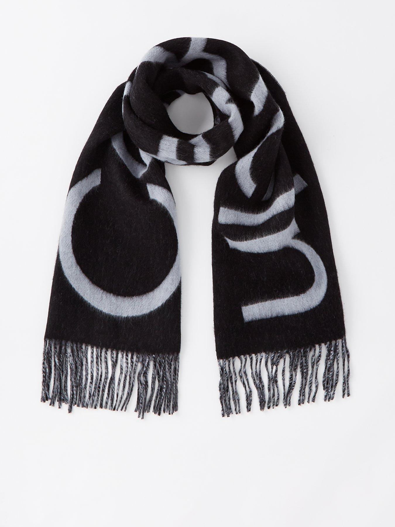 undefined Classic Wool Signiture Scarf - Dark Grey