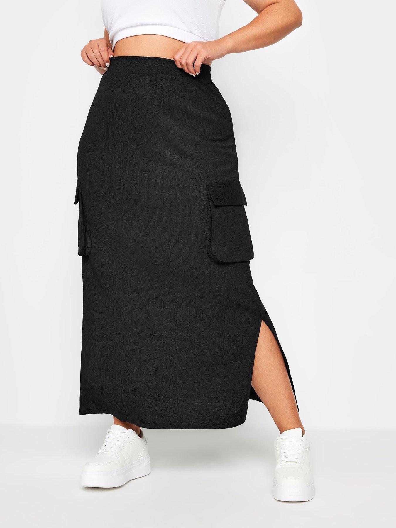 Yours Textured Utility Maxi Skirt Very