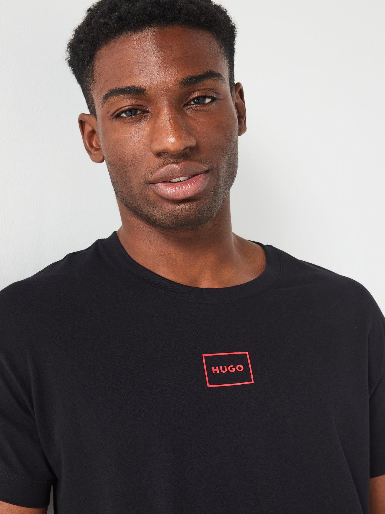 Image 4 of 4 of HUGO Laze Relaxed Fit Loungewear T-Shirt - Black
